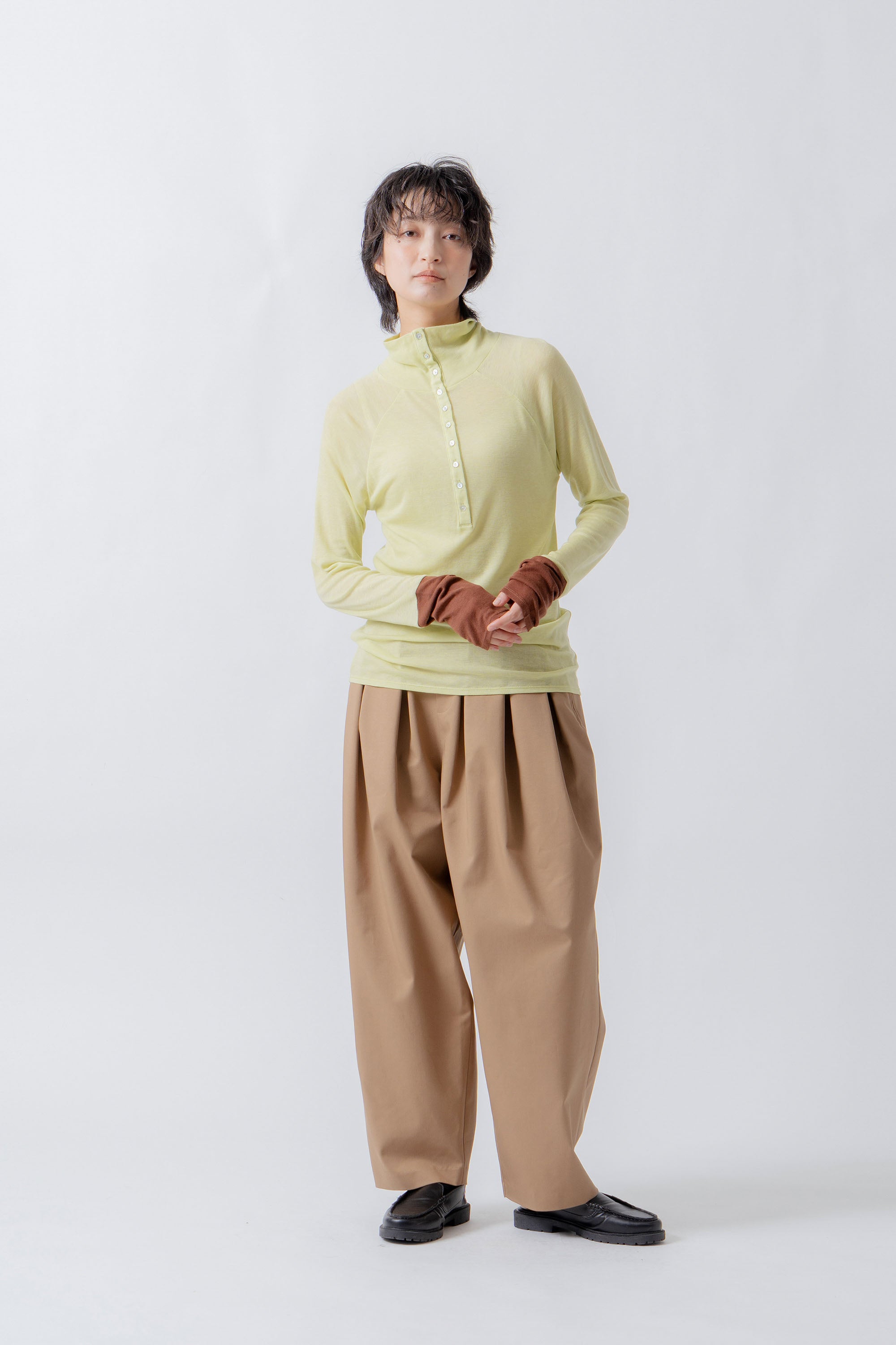 front button turtleneck – Lime | WHYTO | 入荷予定アイテム