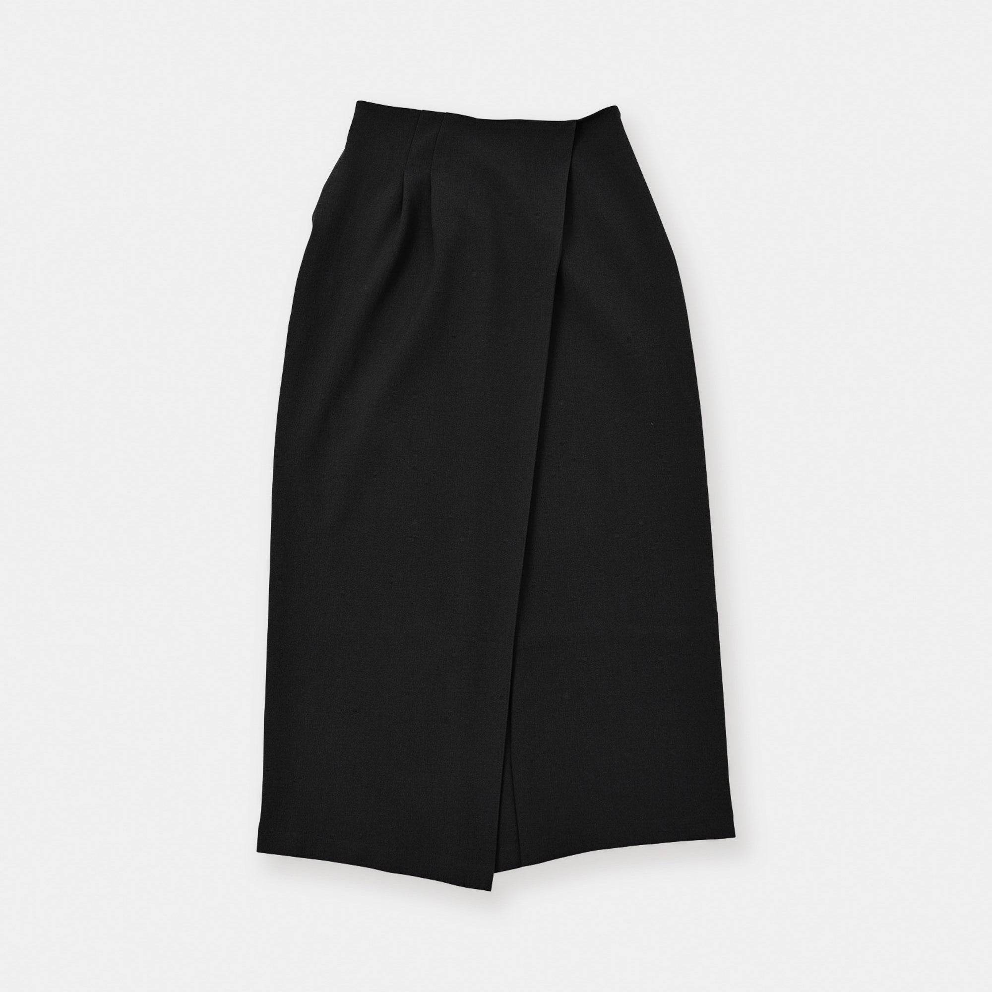 asymmetry tuck skirt – Black | WHYTO | 入荷予定アイテム
