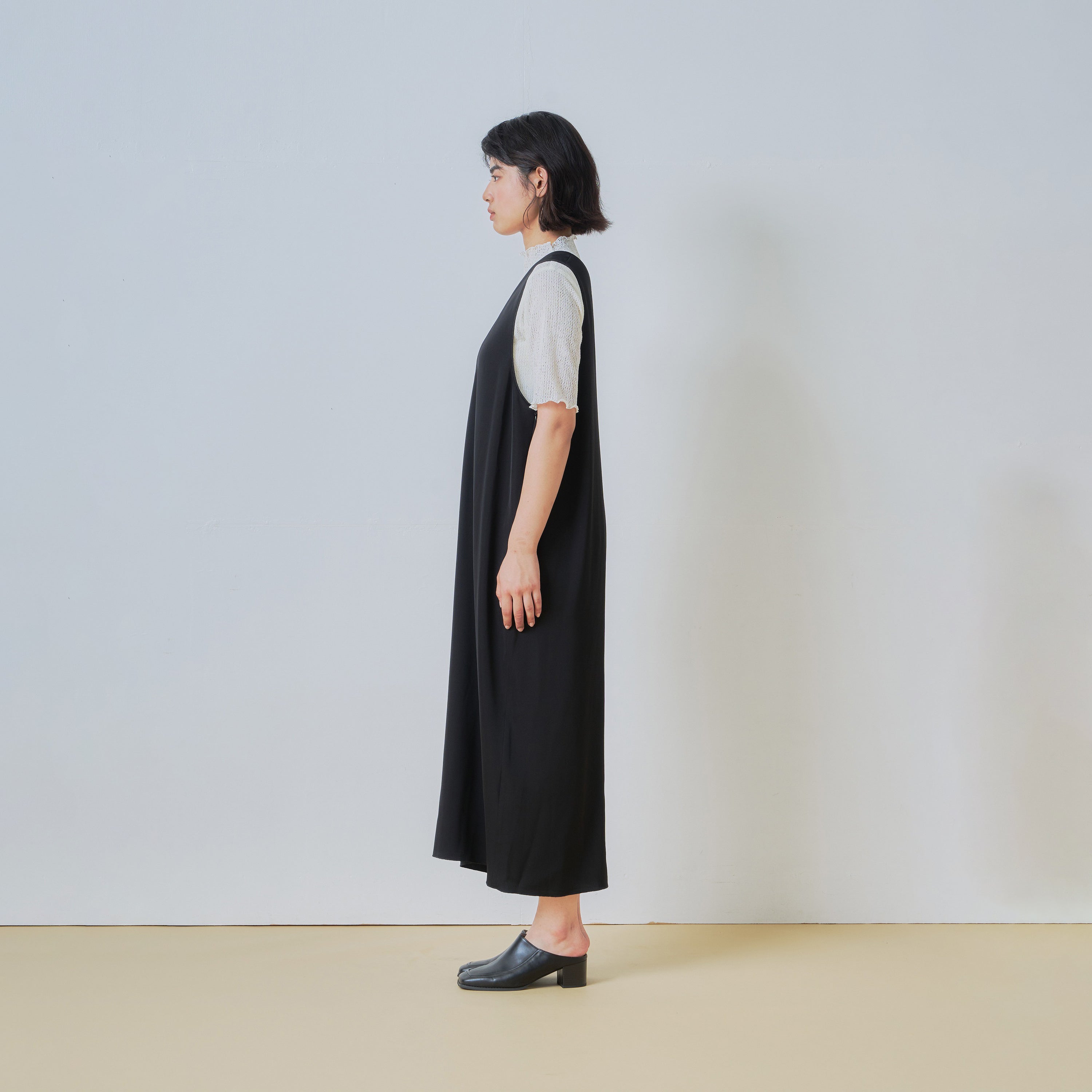u neck cocoon dress – Black | WHT26HOP4079_Black | WHYTO