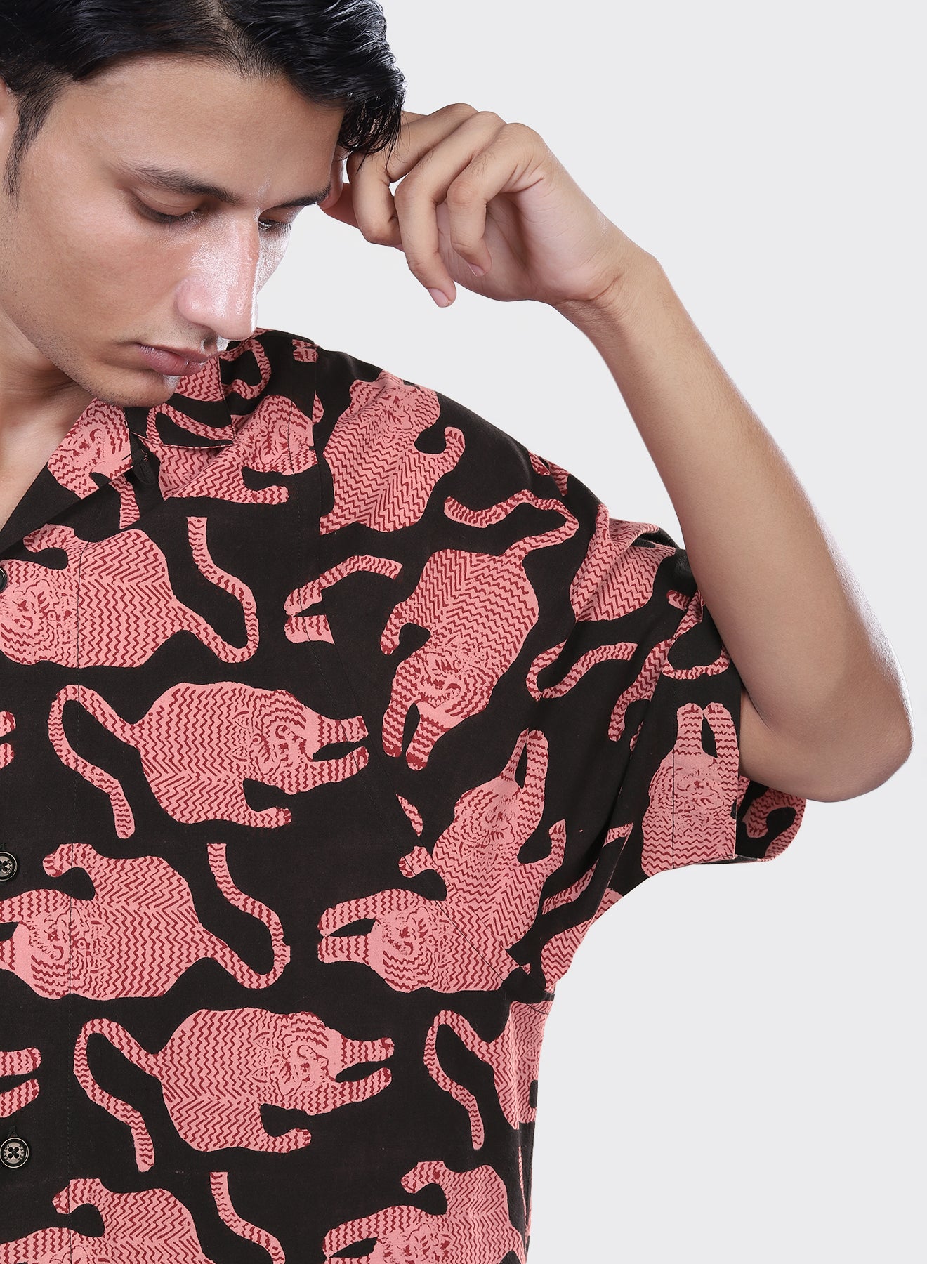 YUSUKE_Block Print Bp69 Coral | | Color:Block Print Bp69 Coral【KARDO_カルド】【archive】