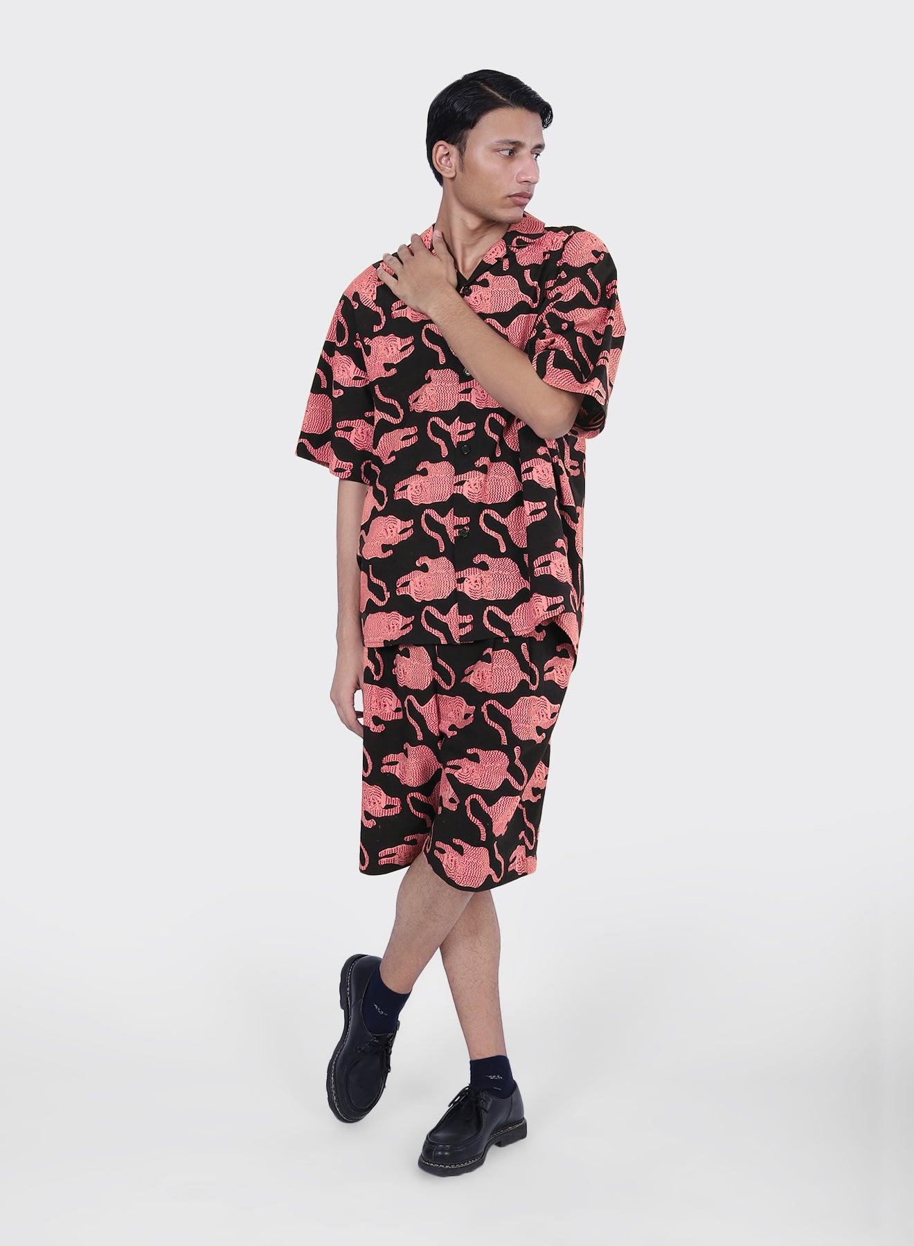 YUSUKE_Block Print Bp69 Coral | | Color:Block Print Bp69 Coral【KARDO_カルド】【archive】