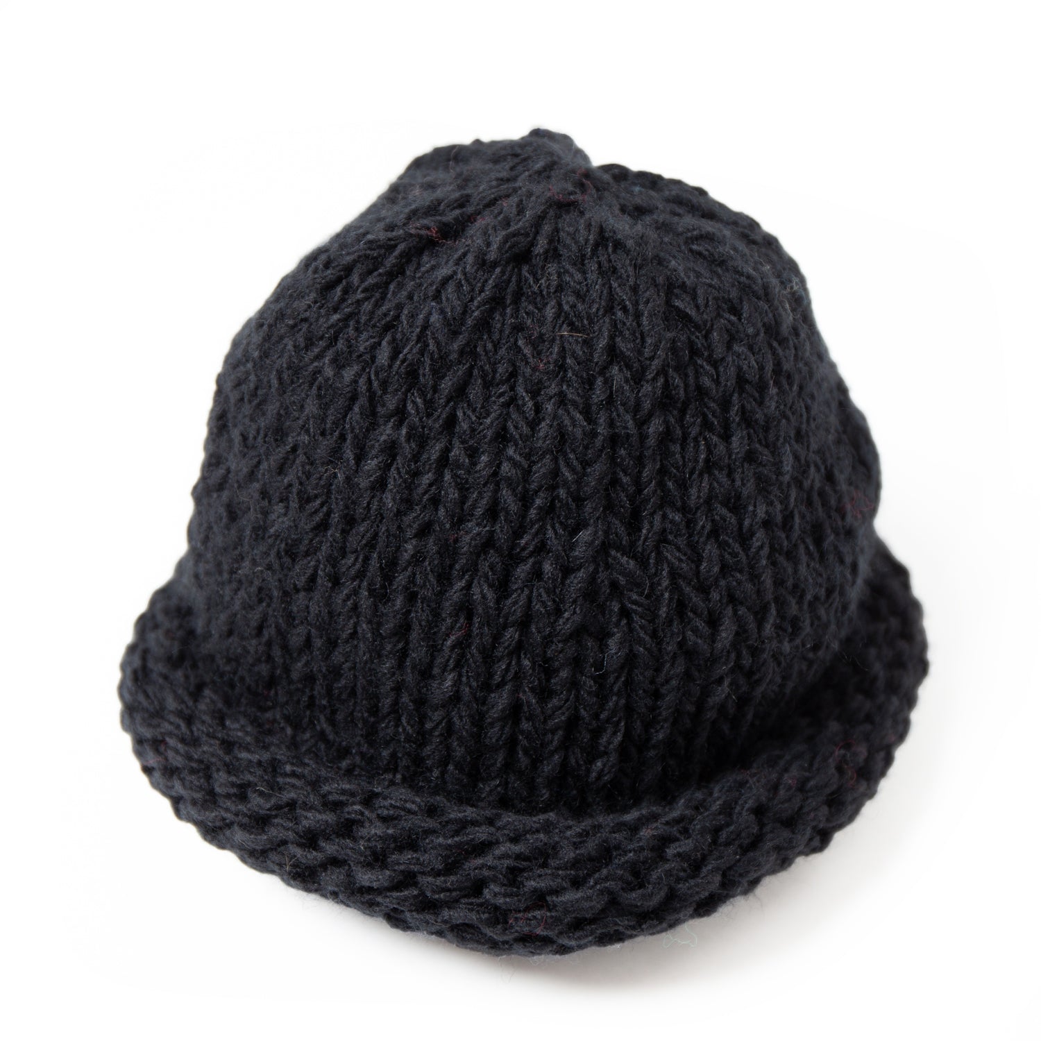 IA-24-106_BLACK | Roll Knit Cap – Black | INDIETRO ASSOCIATION