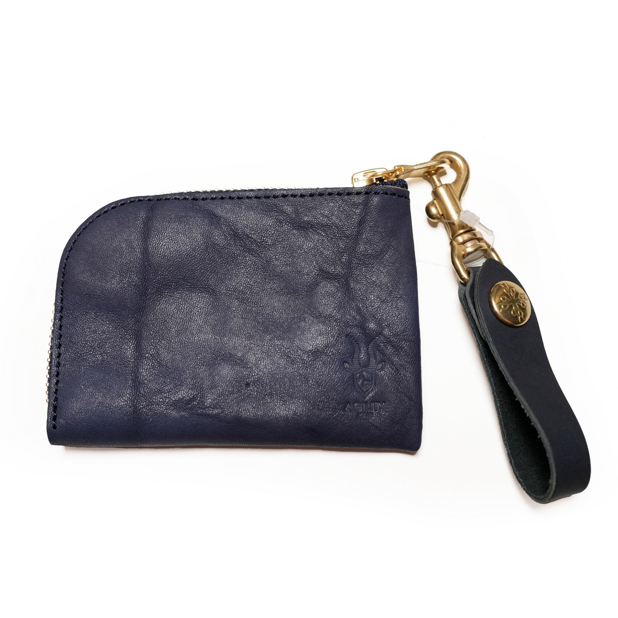 『アルジャン』栃木シボリ/L字ファスナー コインケース 小銭入れ 日本製 | Color_ネイビー/0980-8755【ネコポス選択可能】【AGILITY affa(アジリティ アッファ)】