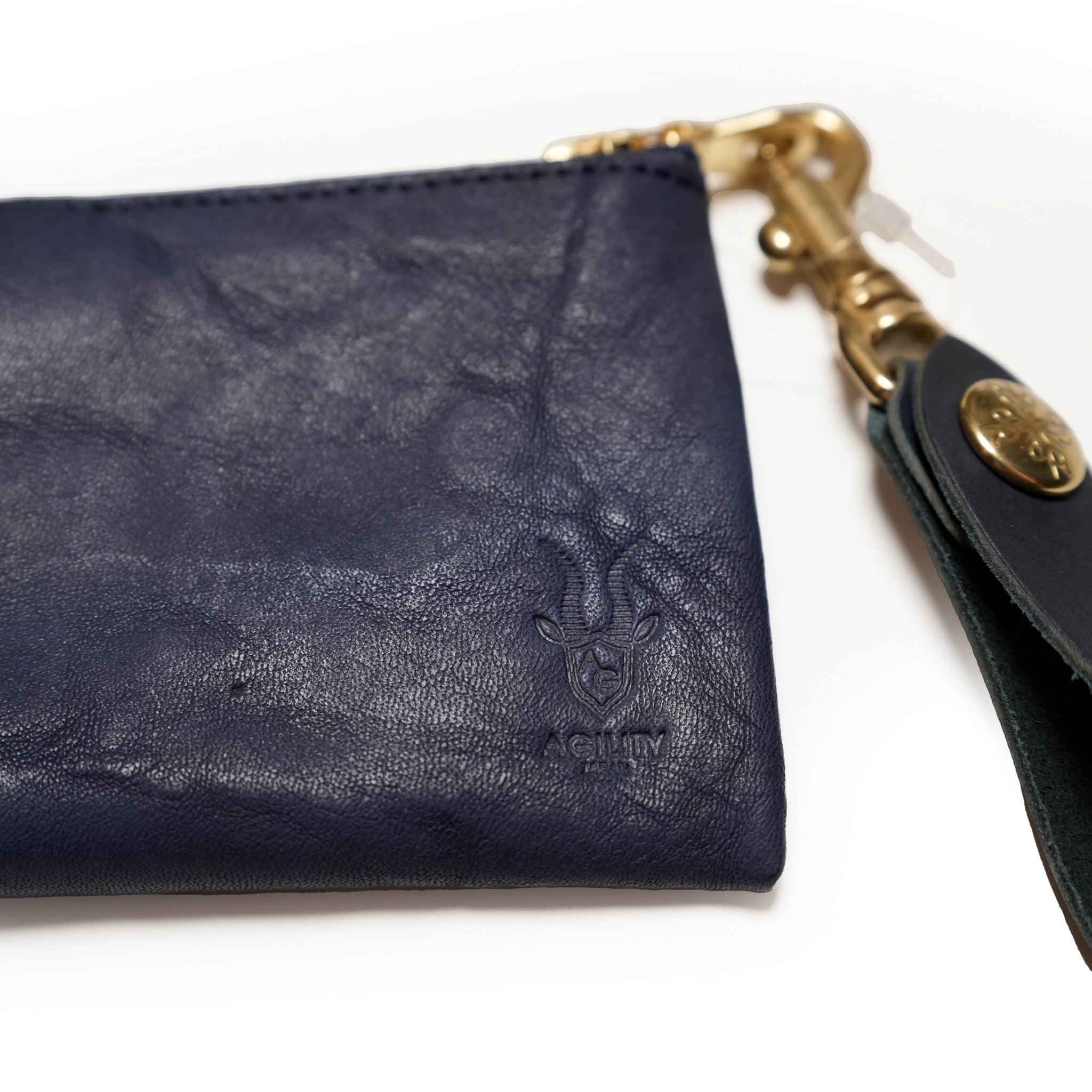 『アルジャン』栃木シボリ/L字ファスナー コインケース 小銭入れ 日本製 | Color_ネイビー/0980-8755【ネコポス選択可能】【AGILITY affa(アジリティ アッファ)】