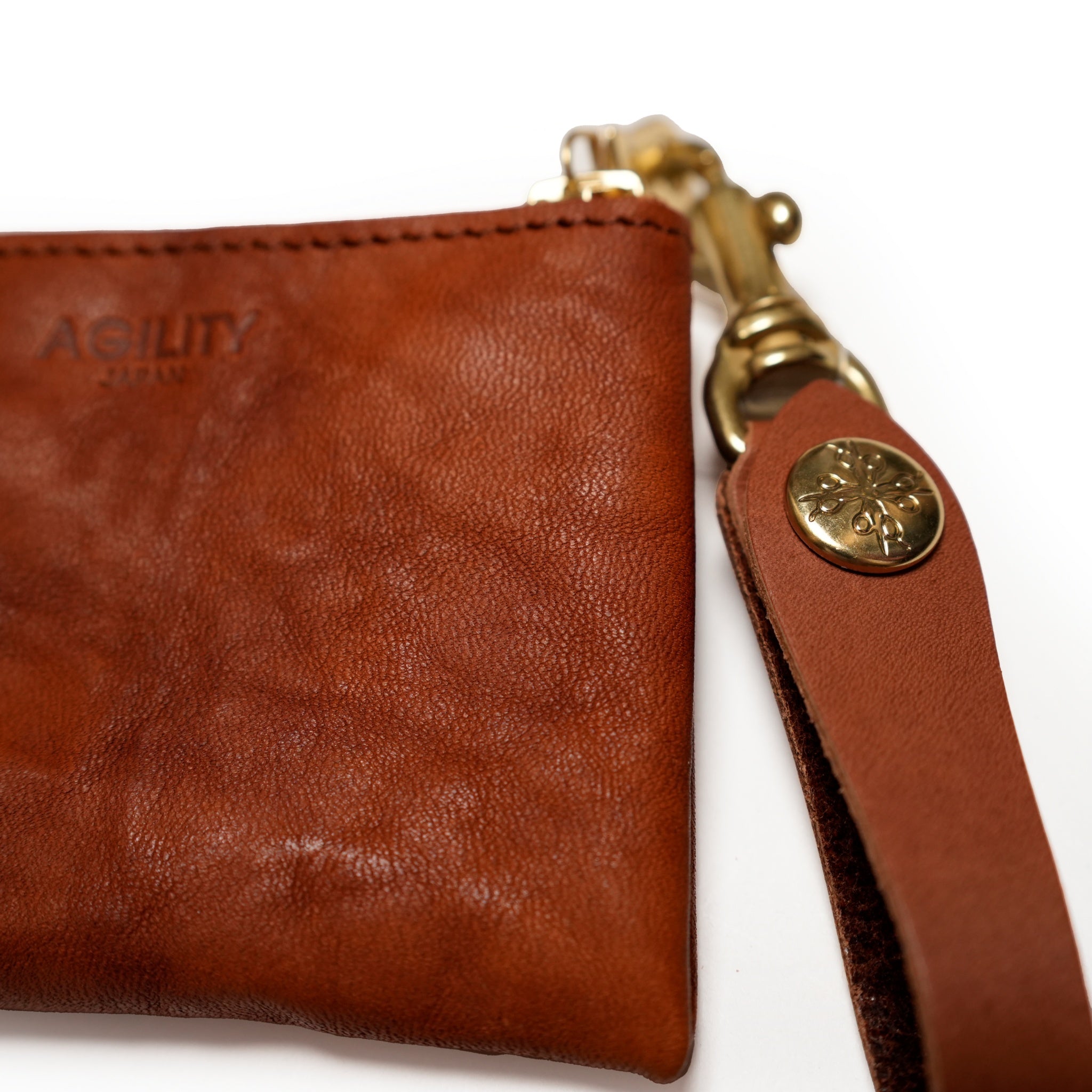 『アルジャン』栃木シボリ/L字ファスナー コインケース 小銭入れ 日本製 | Color_ブラウン/0980-8753【ネコポス選択可能】【AGILITY affa(アジリティ アッファ)】