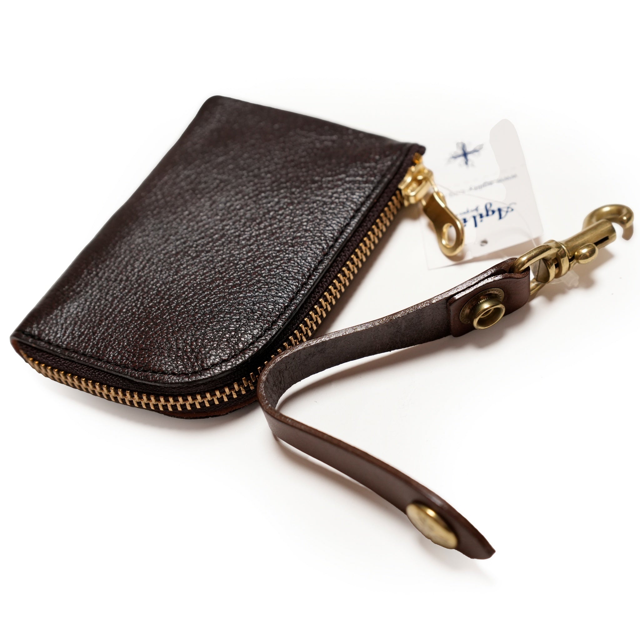 『アルジャン』アンチックゴート/小銭入れ コインケース L字ファスナー ループ付き 日本製 | Color_ブラウン/0980-8832【ネコポス選択可能】【AGILITY affa(アジリティ アッファ)】