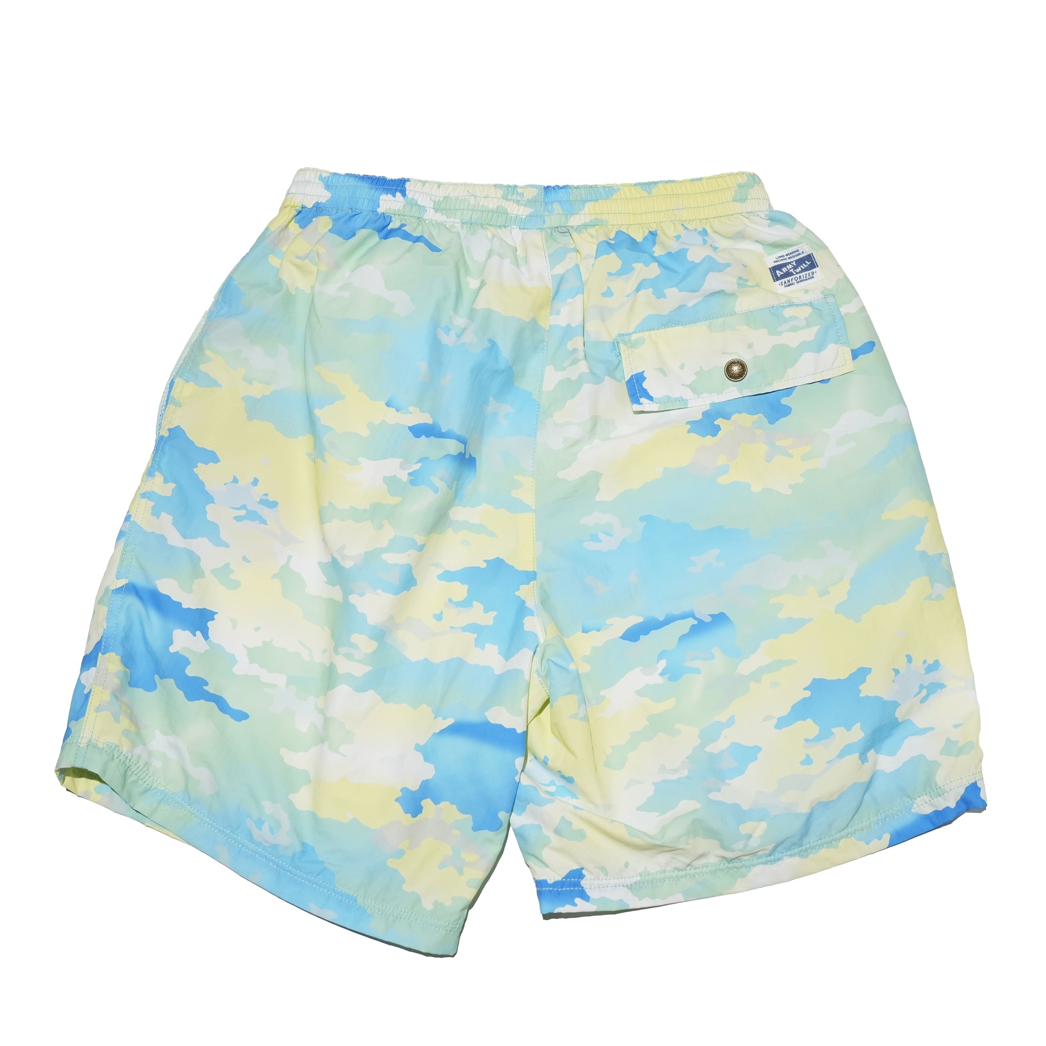 AM-2415004 | Camo Print Track Short Pants | Color:Khaki/Blue【ARMYTWILL_アーミーツイル】【ネコポス選択可能】