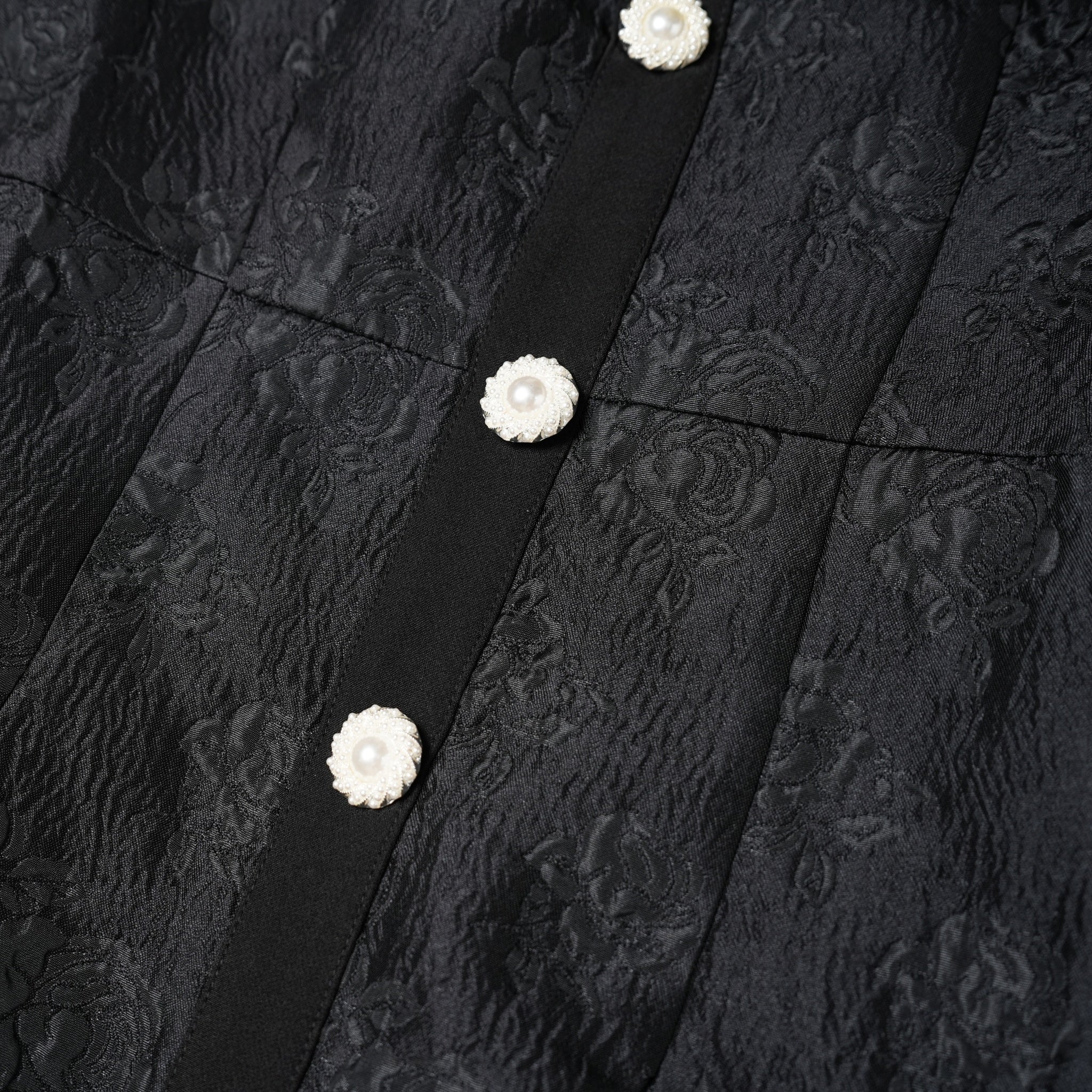 No:28SJ02DR1905BLK | Name:Dahlia Jacquard Mini Dress | Color:Black【SISTER JANE_シスタージェーン】