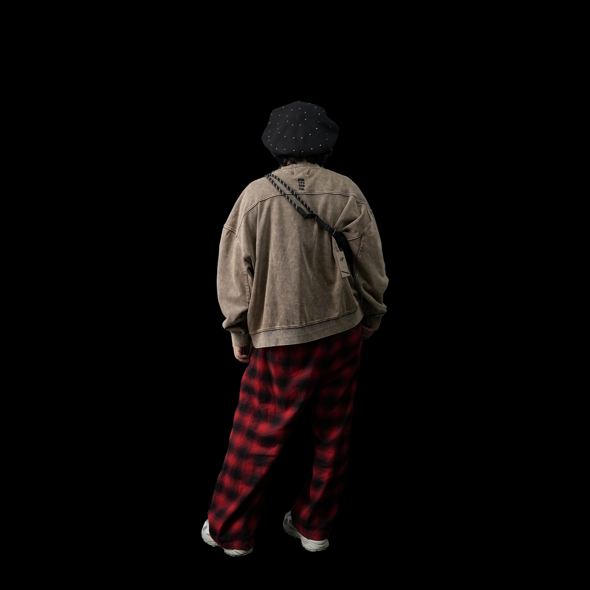 No:NLA203L01 | Name:ECO CANVAS MOON SHOULDER | Color:Black/Beige【New Life Project_ニューライフプロジェクト】