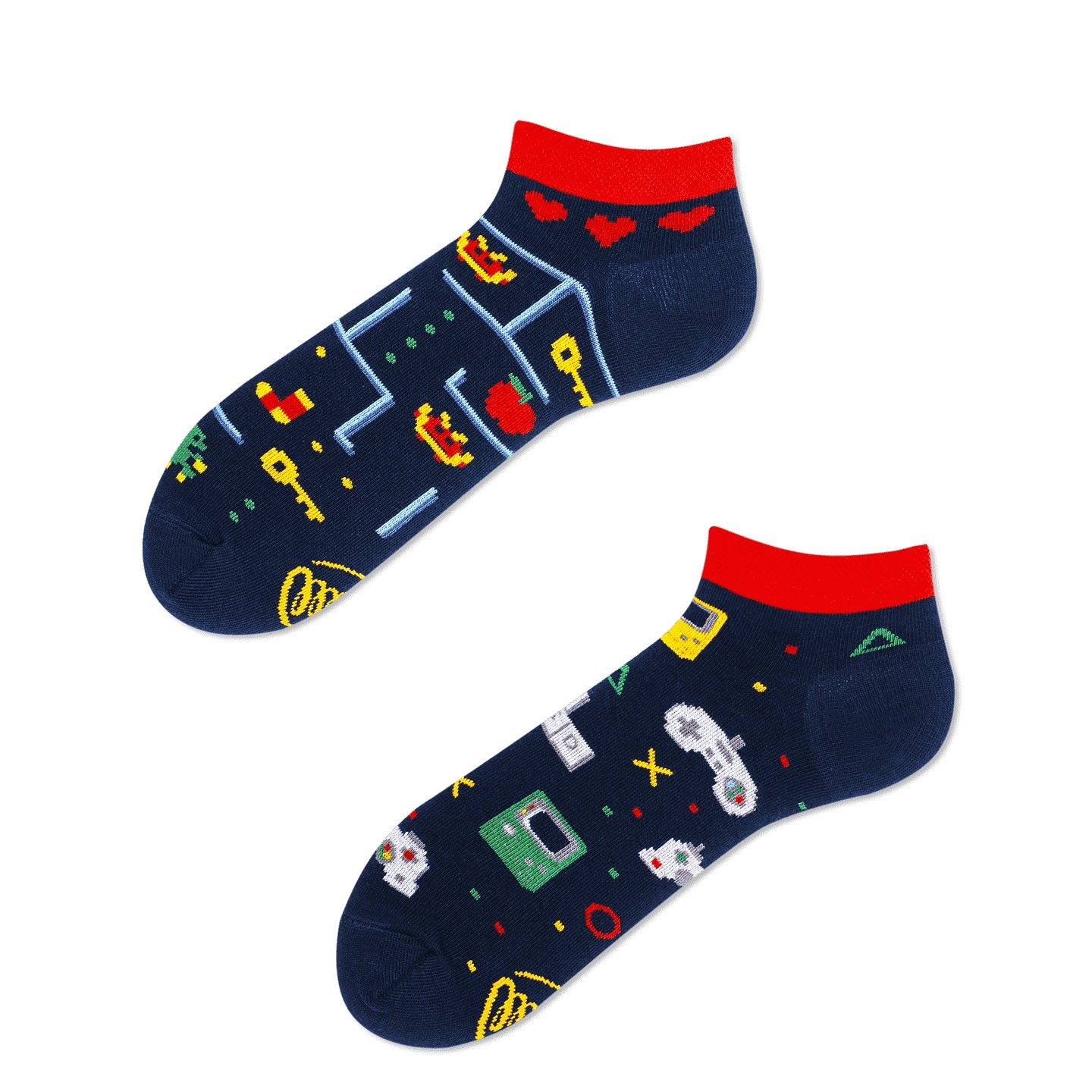 many mornings low socks /Game Over/ 【MANY MORNINGS_メニ―モーニングス】【ネコポス選択可能】