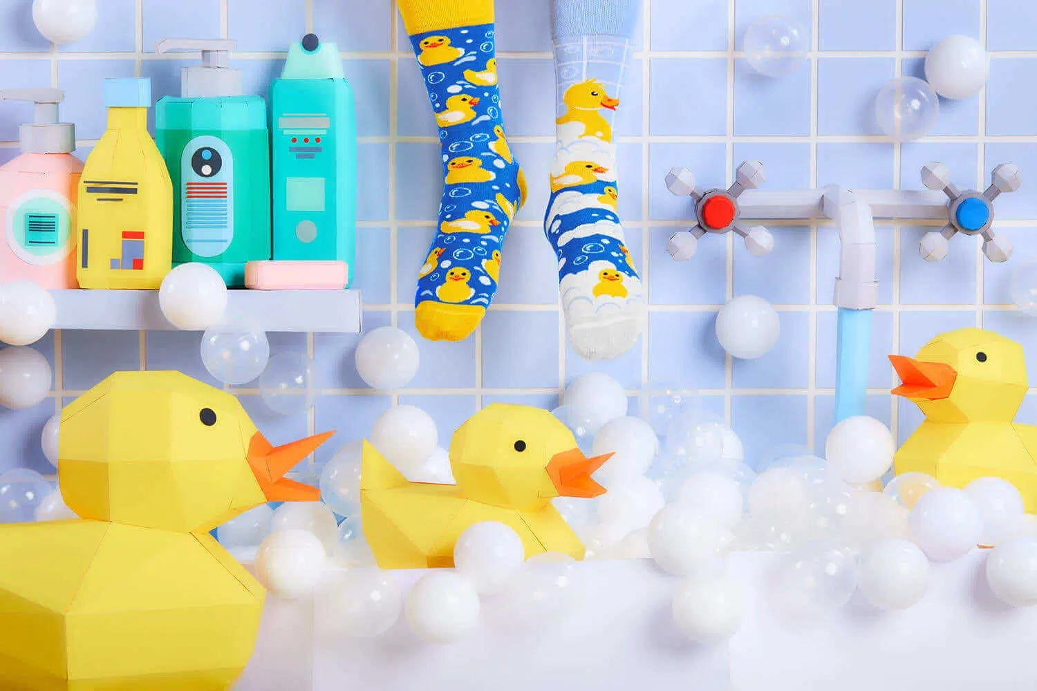 reguler socks / Bath Ducks【MANY MORNINGS_メニ―モーニングス】【ネコポス選択可能】