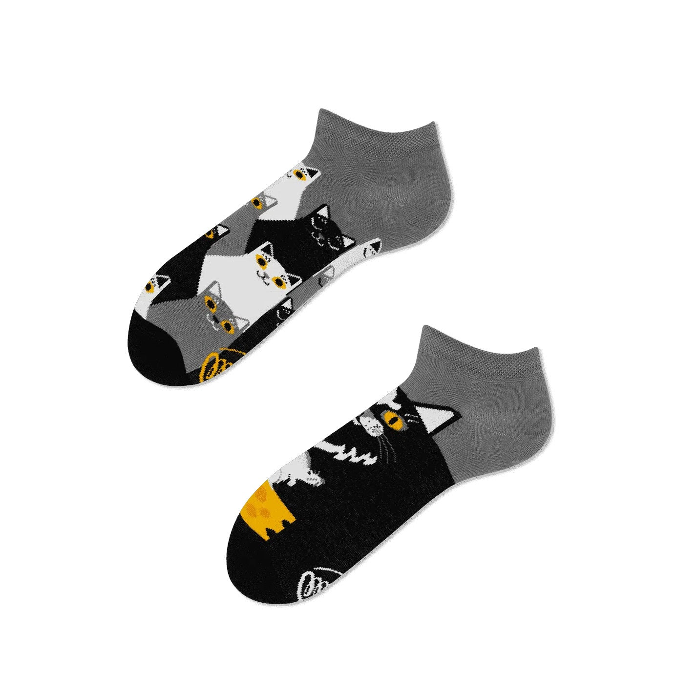 many mornings low socks /Black Cat / 【MANY MORNINGS_メニ―モーニングス】【ネコポス選択可能】