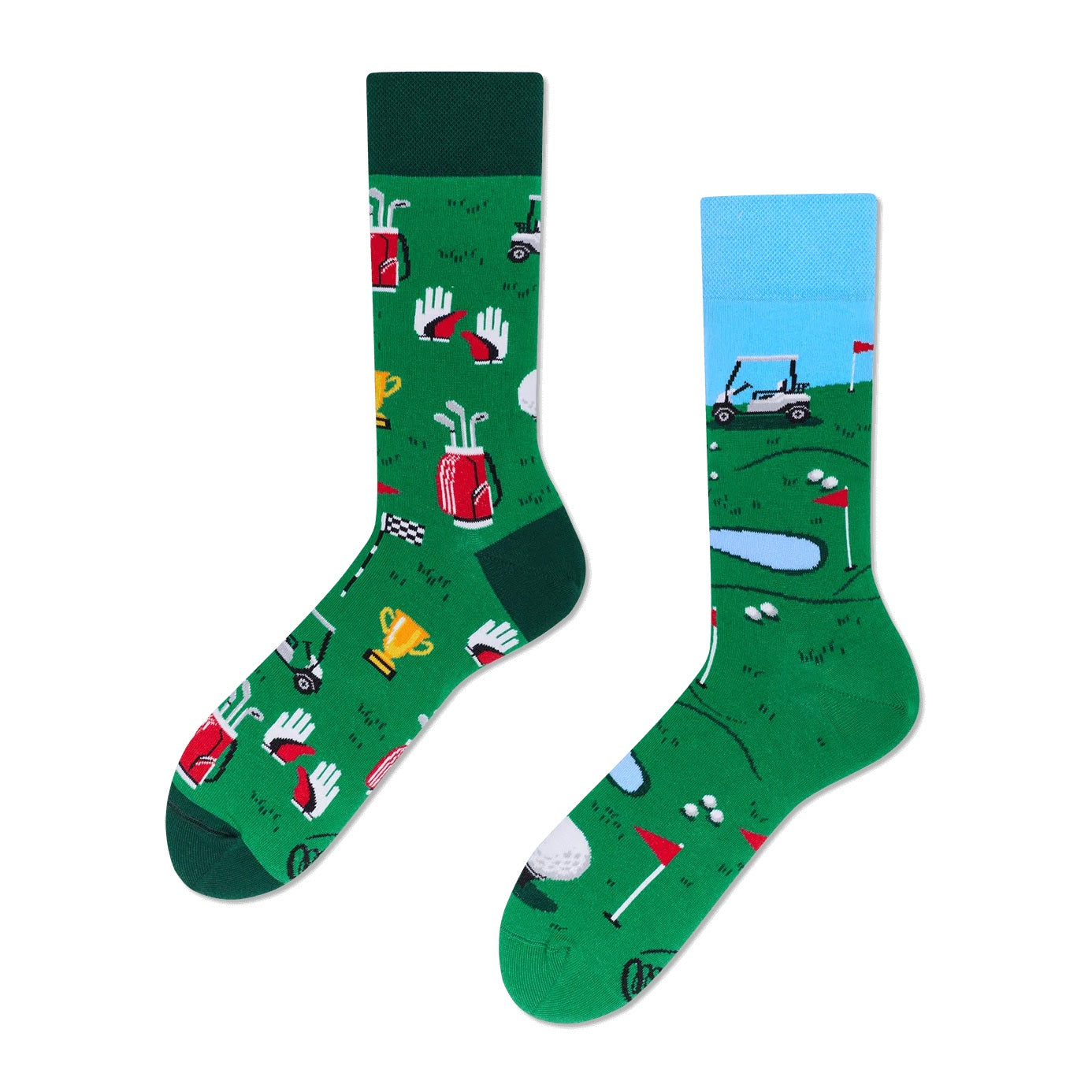 reguler socks / Golf Course【many mornings メニ―モーニングス】【ネコポス選択可能】