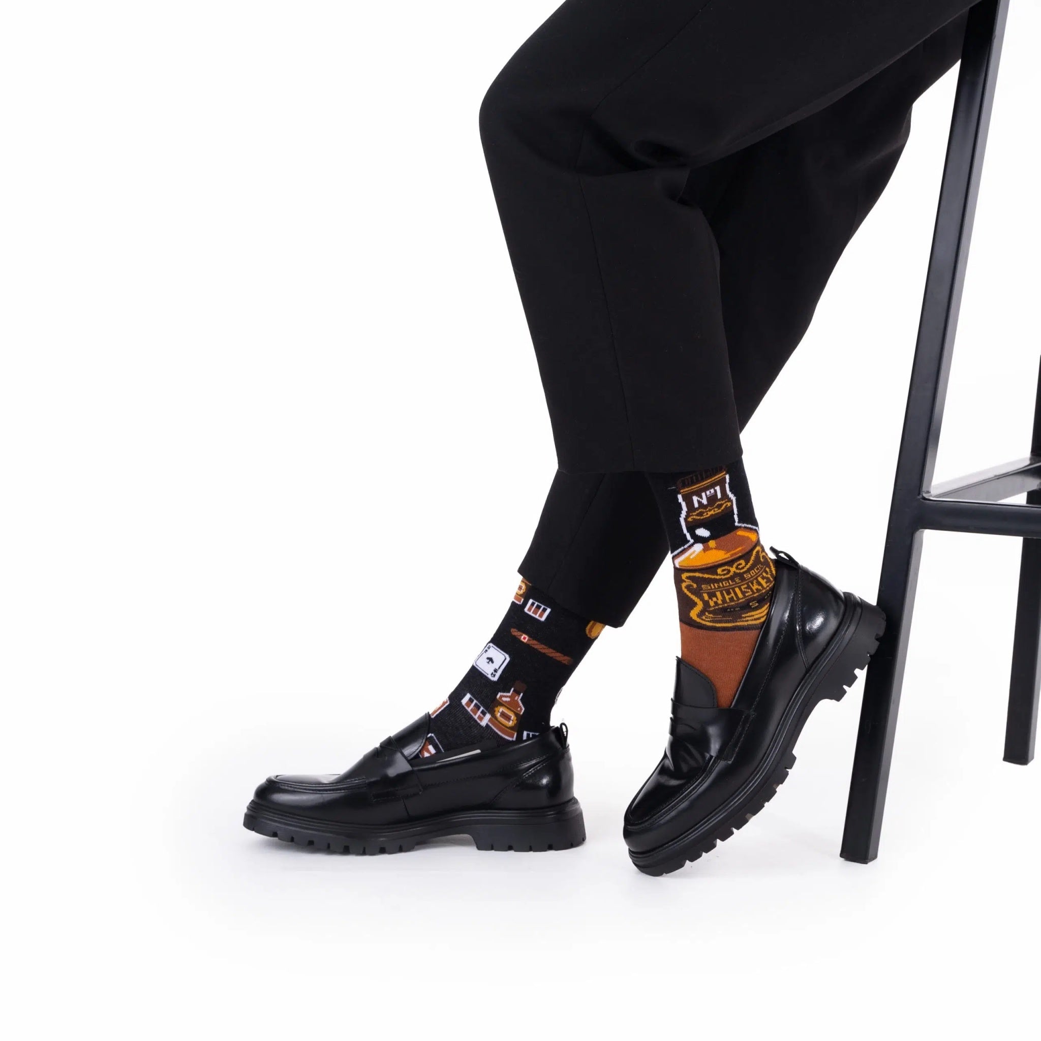 reguler socks / Whisky 【MANY MORNINGS_メニ―モーニングス】【ネコポス選択可能】