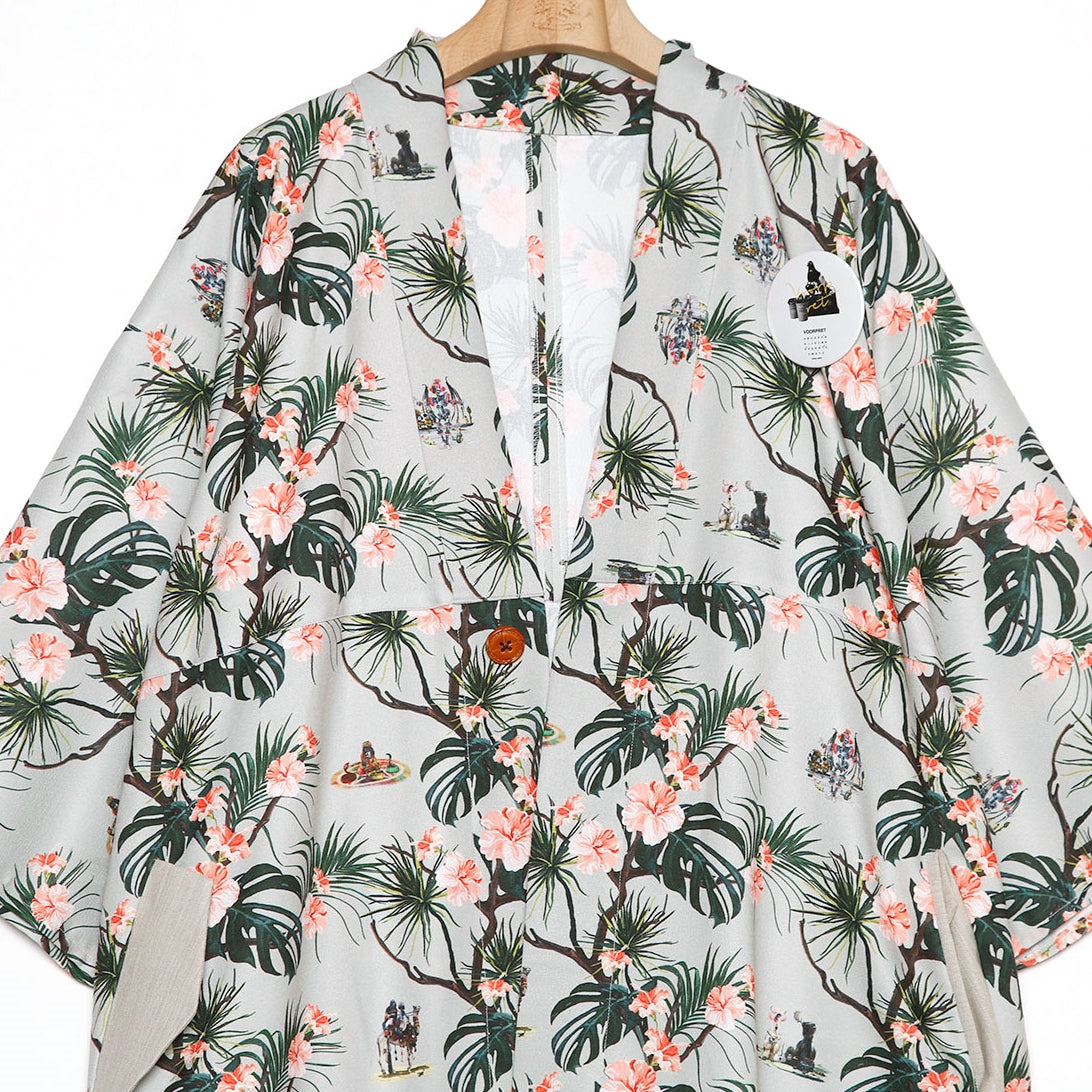 No:SF24SS-05A | Name:Reflax(R) Carnival Aloha Yukata | Color:Beige【STOF_ストフ】【archive】