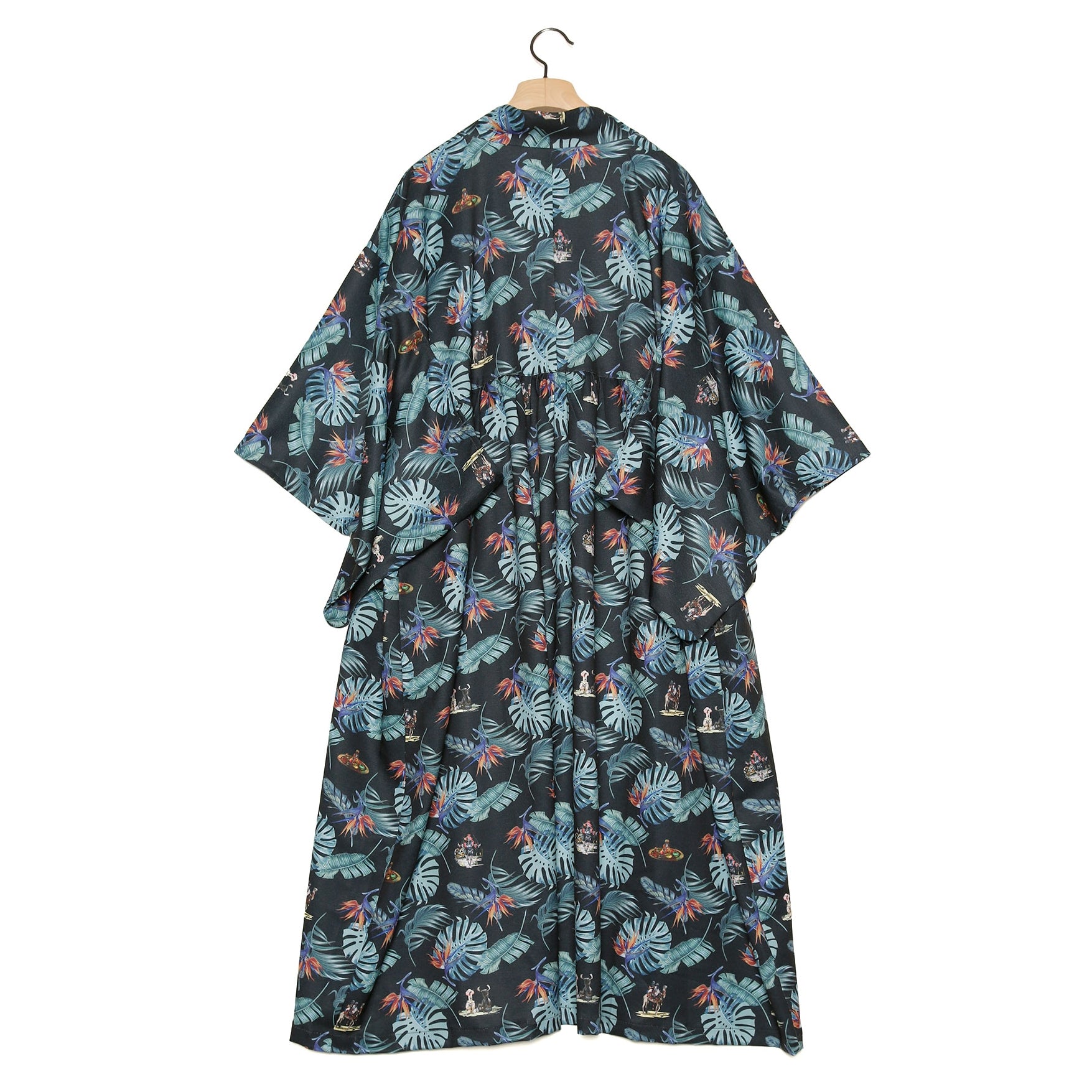 SF24SS-05B | Reflax(R) Carnival Aloha Yukata | Color:Black【STOF_ストフ】【archive】