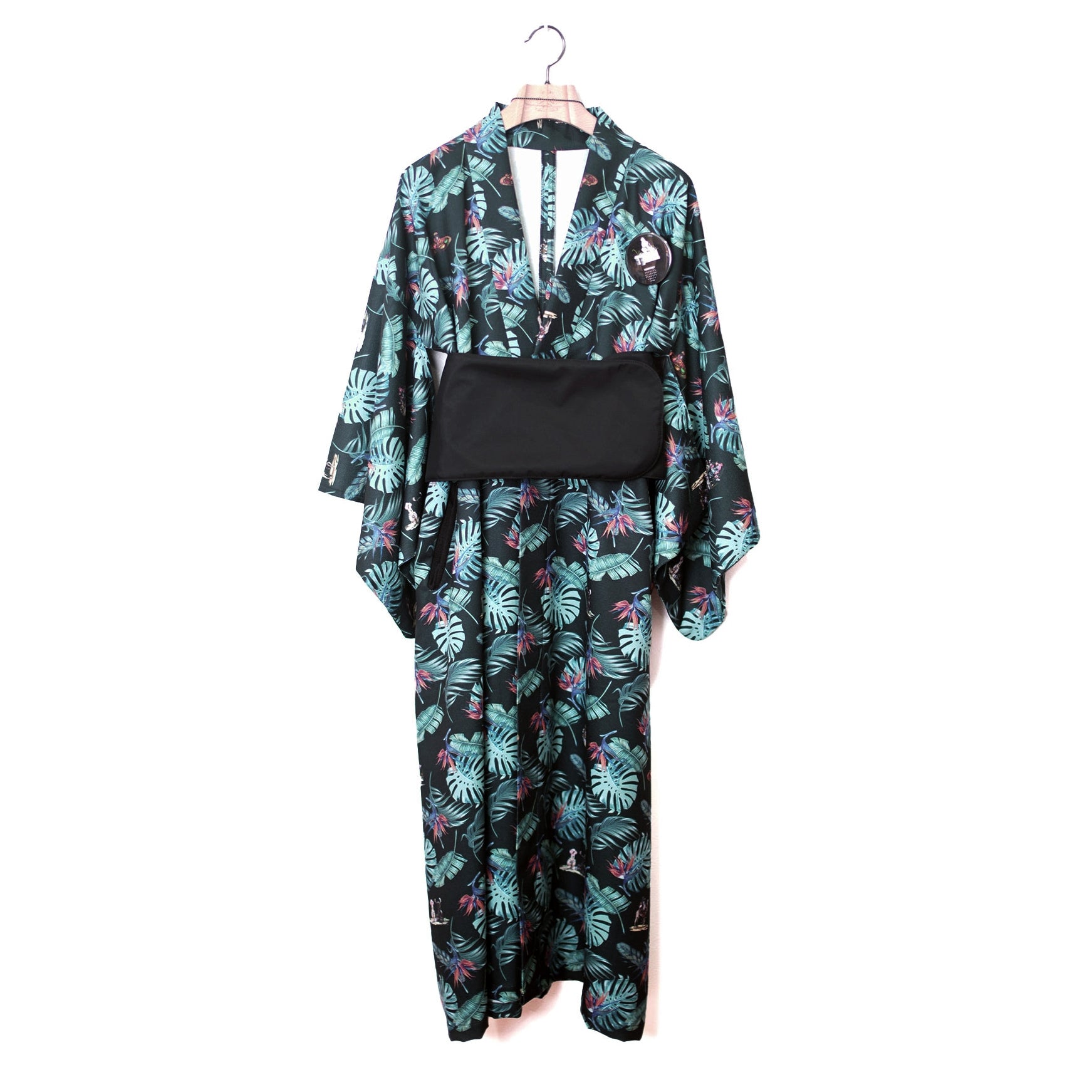 SF24SS-05B | Reflax(R) Carnival Aloha Yukata | Color:Black【STOF_ストフ】【archive】
