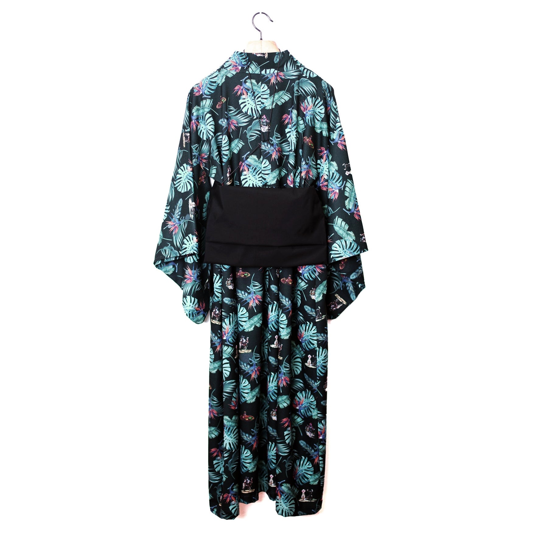 SF24SS-05B | Reflax(R) Carnival Aloha Yukata | Color:Black【STOF_ストフ】【archive】
