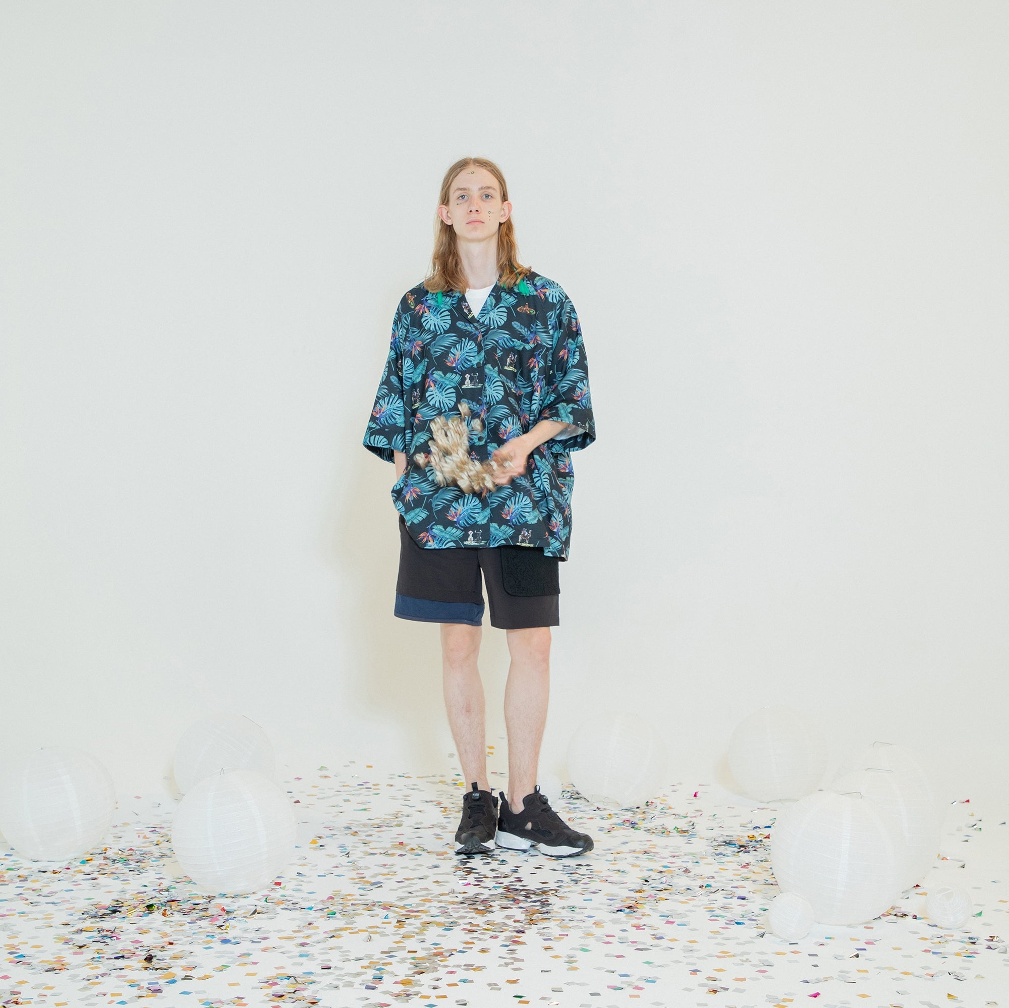 SF24SS-06B | Reflax(R) Carnival Aloha Shirt | Color:Black【STOF_ストフ】【archive】