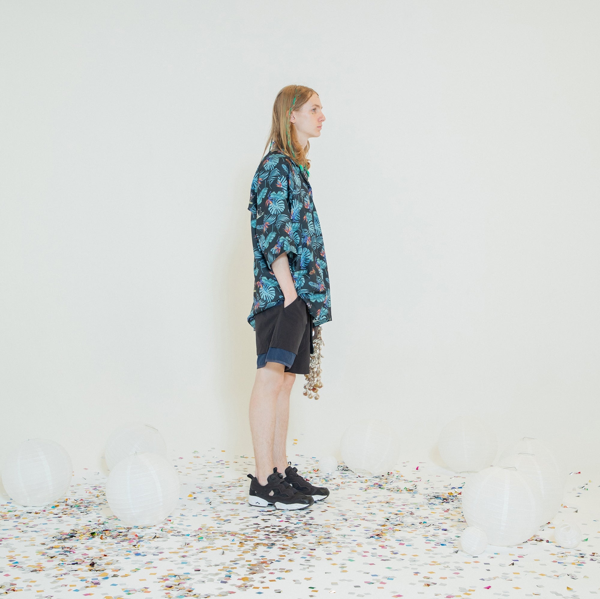 SF24SS-06B | Reflax(R) Carnival Aloha Shirt | Color:Black【STOF_ストフ】【archive】