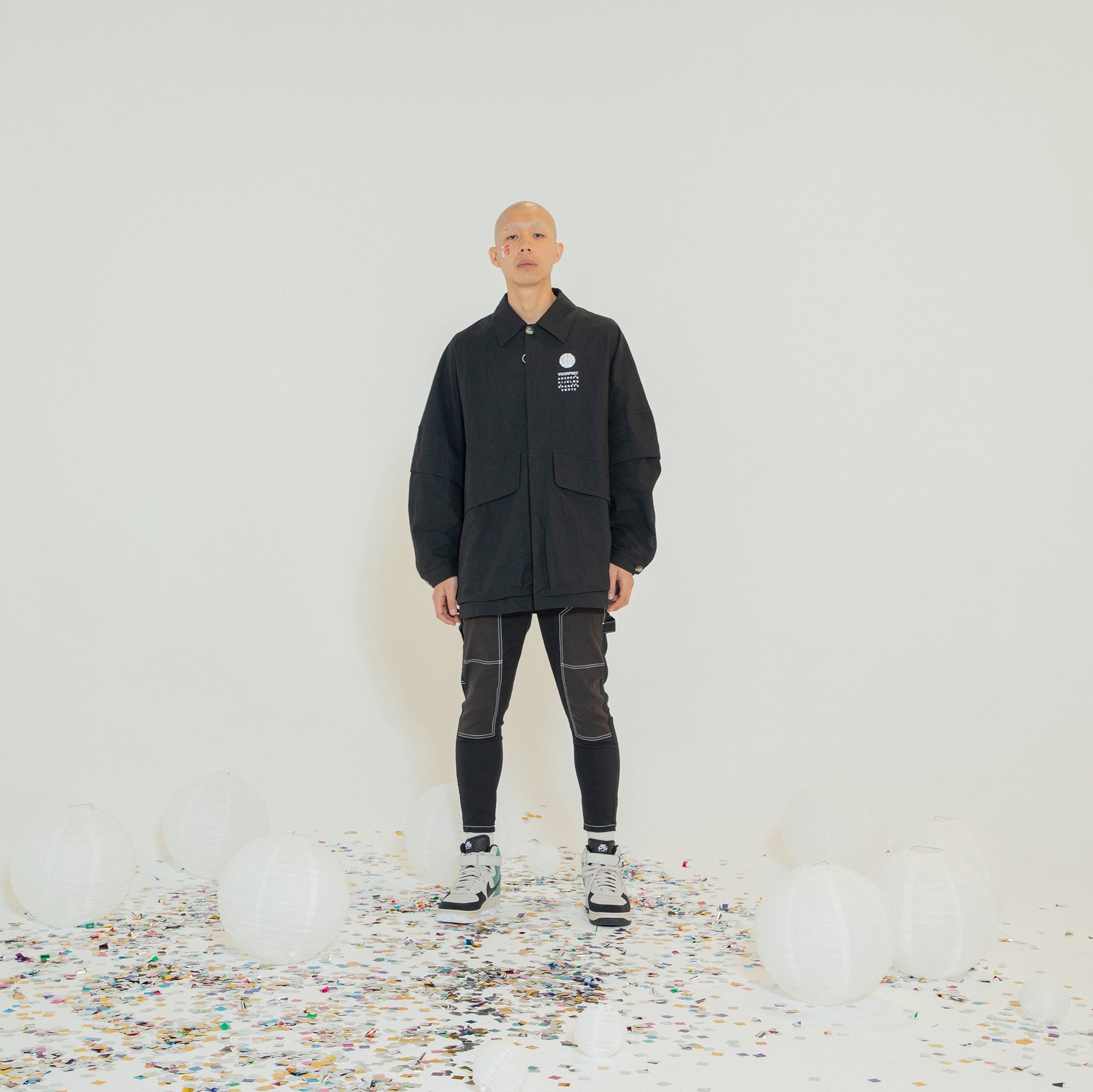 SF24SS-10B | Linen UTAGE Embroi Blouson | Color:Black【STOF_ストフ】【archive】