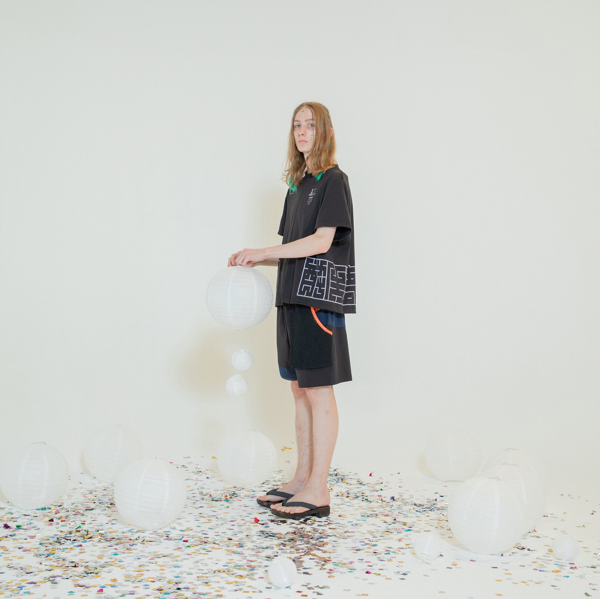 SF24SS-15B | Happi Tee | Color:Black【STOF_ストフ】【archive】