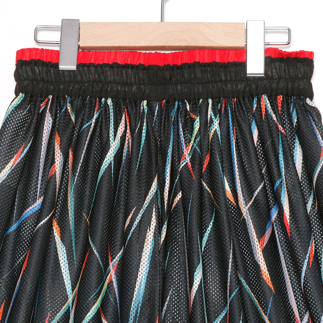 SF24SS-20B | Festival Summer Mesh Skirt | Color:Fireworks【STOF_ストフ】【archive】