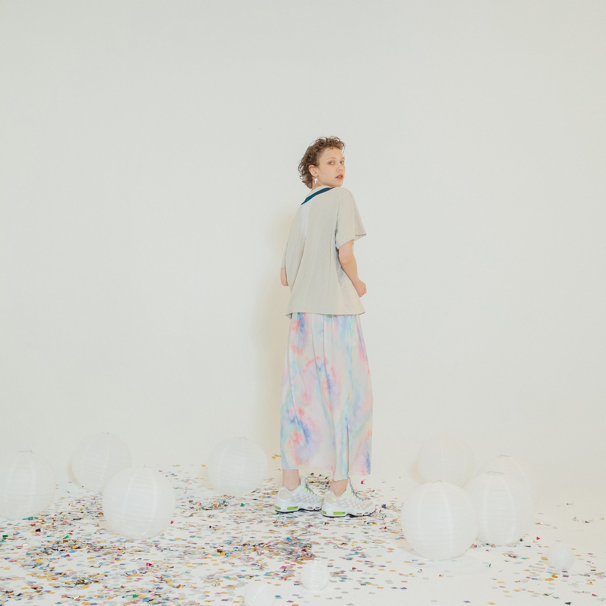 SF24SS-20A | Festival Summer Mesh Skirt | Color:Tie-Dye【STOF_ストフ】