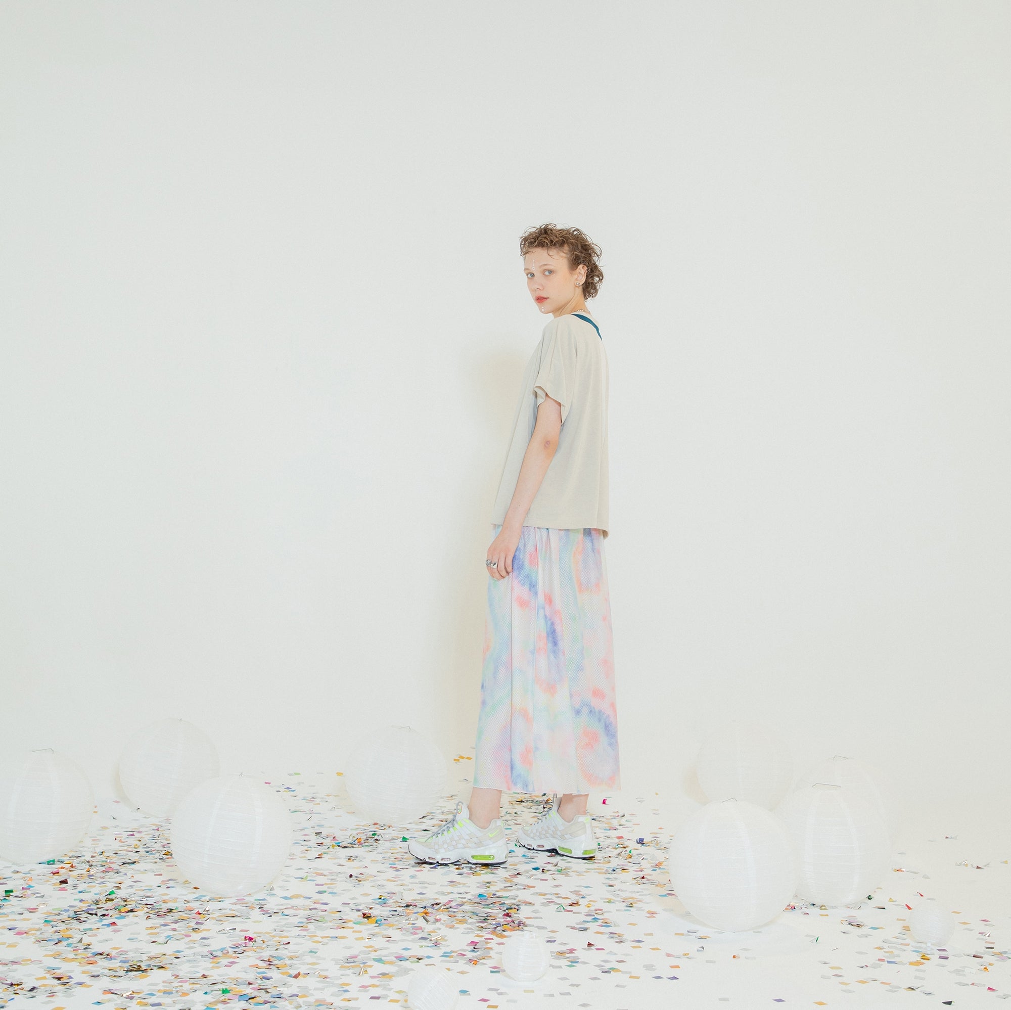 SF24SS-20A | Festival Summer Mesh Skirt | Color:Tie-Dye【STOF_ストフ】