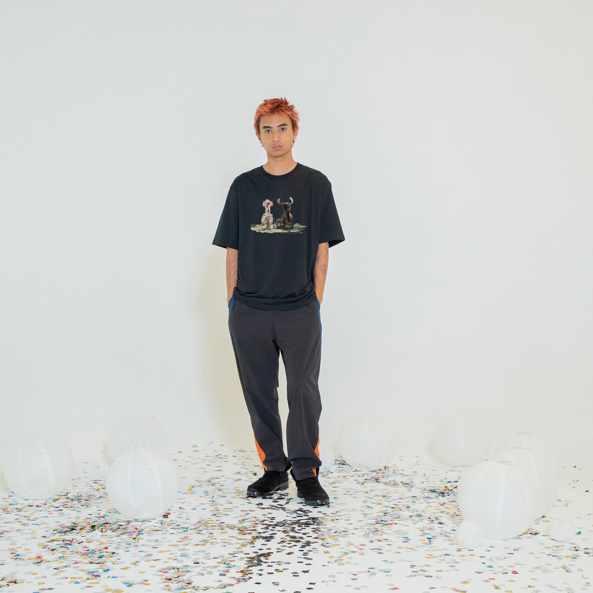 SF24SS-22B | Various Festival Tee/KUKERI | Color:Black【STOF_ストフ】【archive】