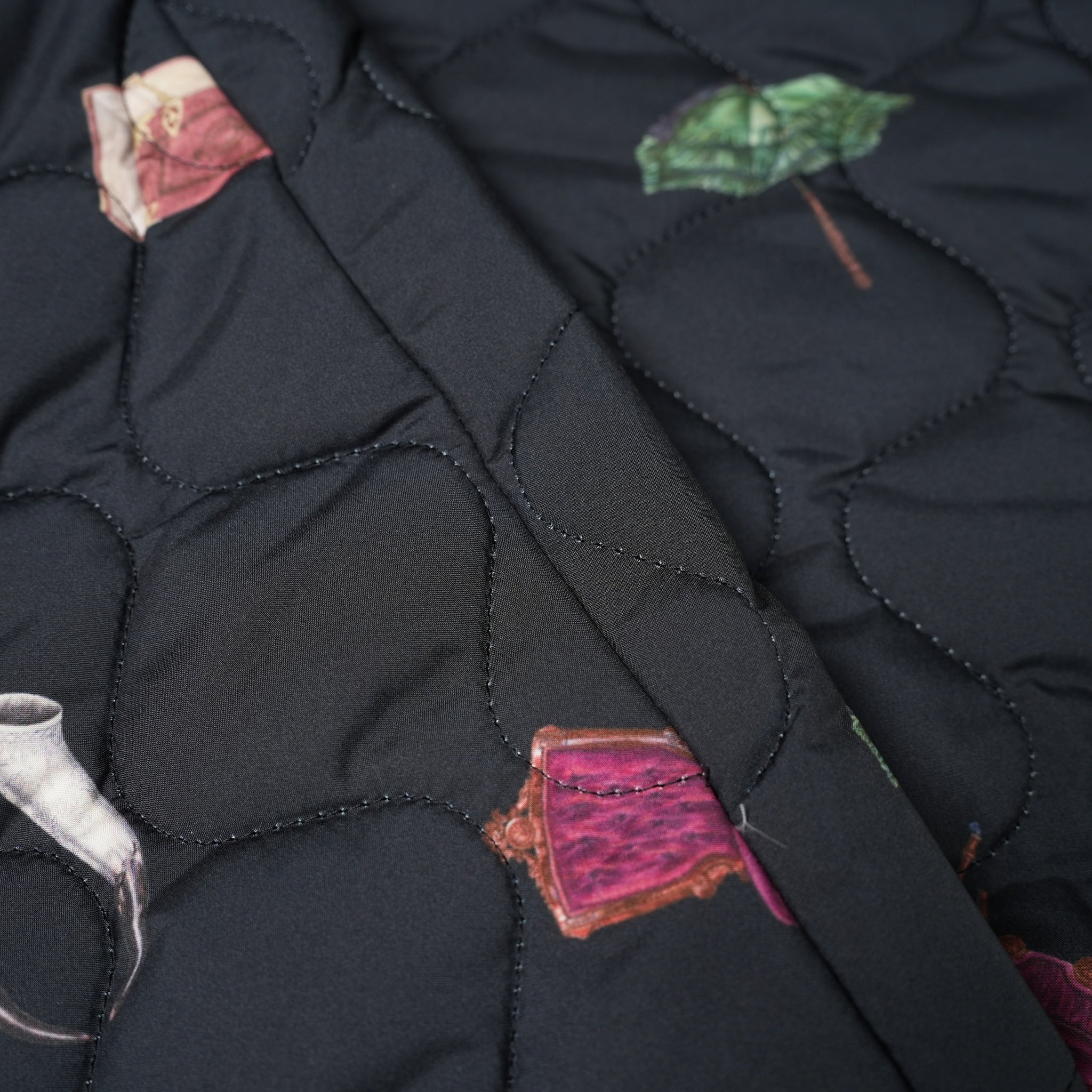 bsd23AW-04b | Barn Antique Quilting Warmer | Color:Black【BEDSIDEDRAMA_ベッドサイドドラマ】【archive】