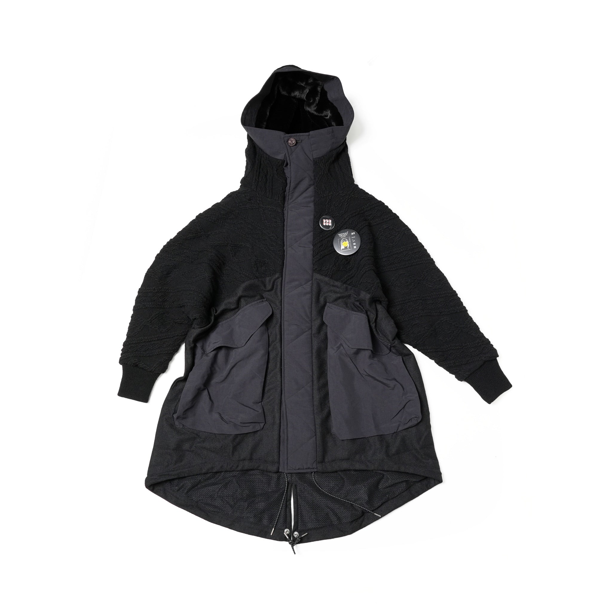 No:bsd23AW-08 | Name:Big Hood Northen Blouson | Color:Black【BEDSIDEDRAMA_ベッドサイドドラマ】【archive】