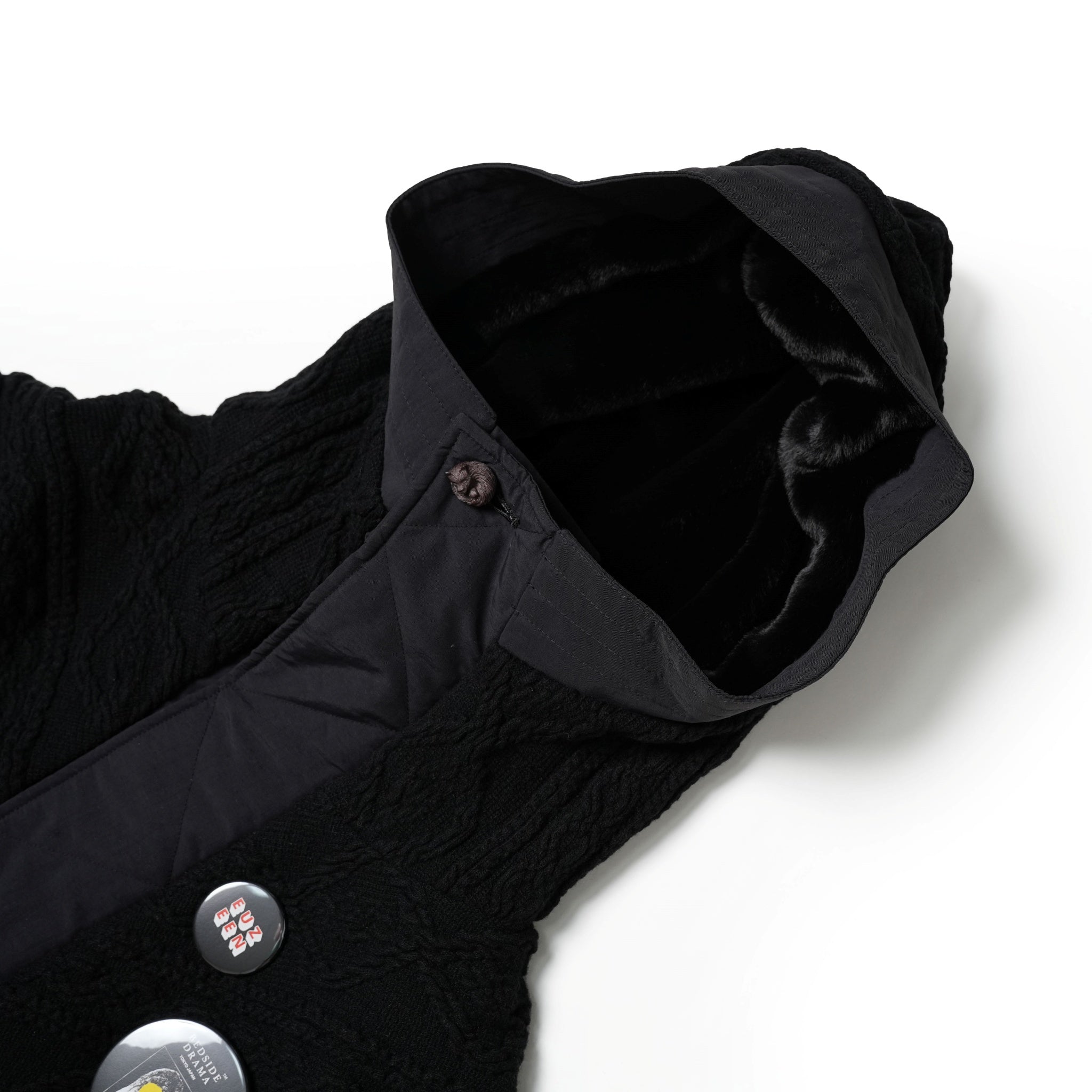 No:bsd23AW-08 | Name:Big Hood Northen Blouson | Color:Black【BEDSIDEDRAMA_ベッドサイドドラマ】【archive】