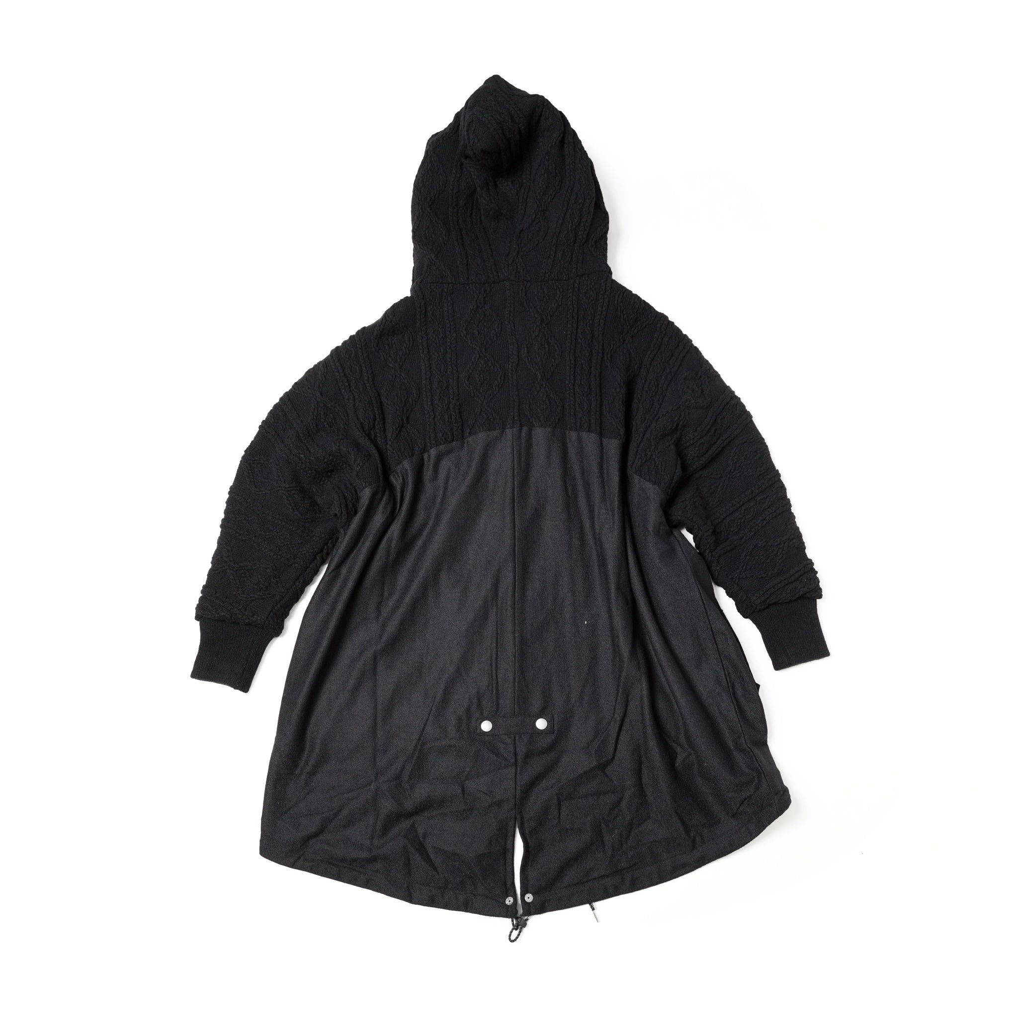 No:bsd23AW-08 | Name:Big Hood Northen Blouson | Color:Black【BEDSIDEDRAMA_ベッドサイドドラマ】【archive】
