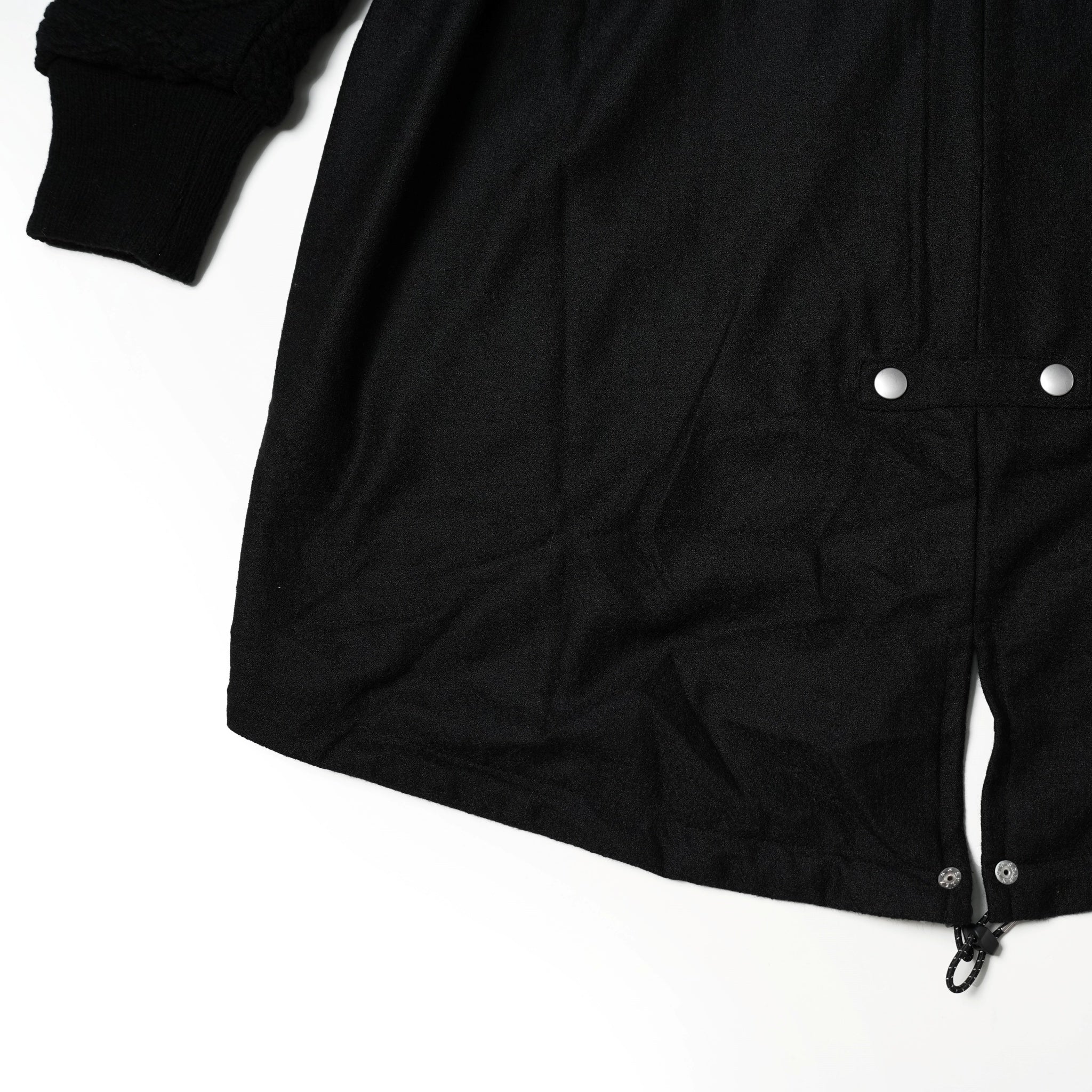 No:bsd23AW-08 | Name:Big Hood Northen Blouson | Color:Black【BEDSIDEDRAMA_ベッドサイドドラマ】【archive】