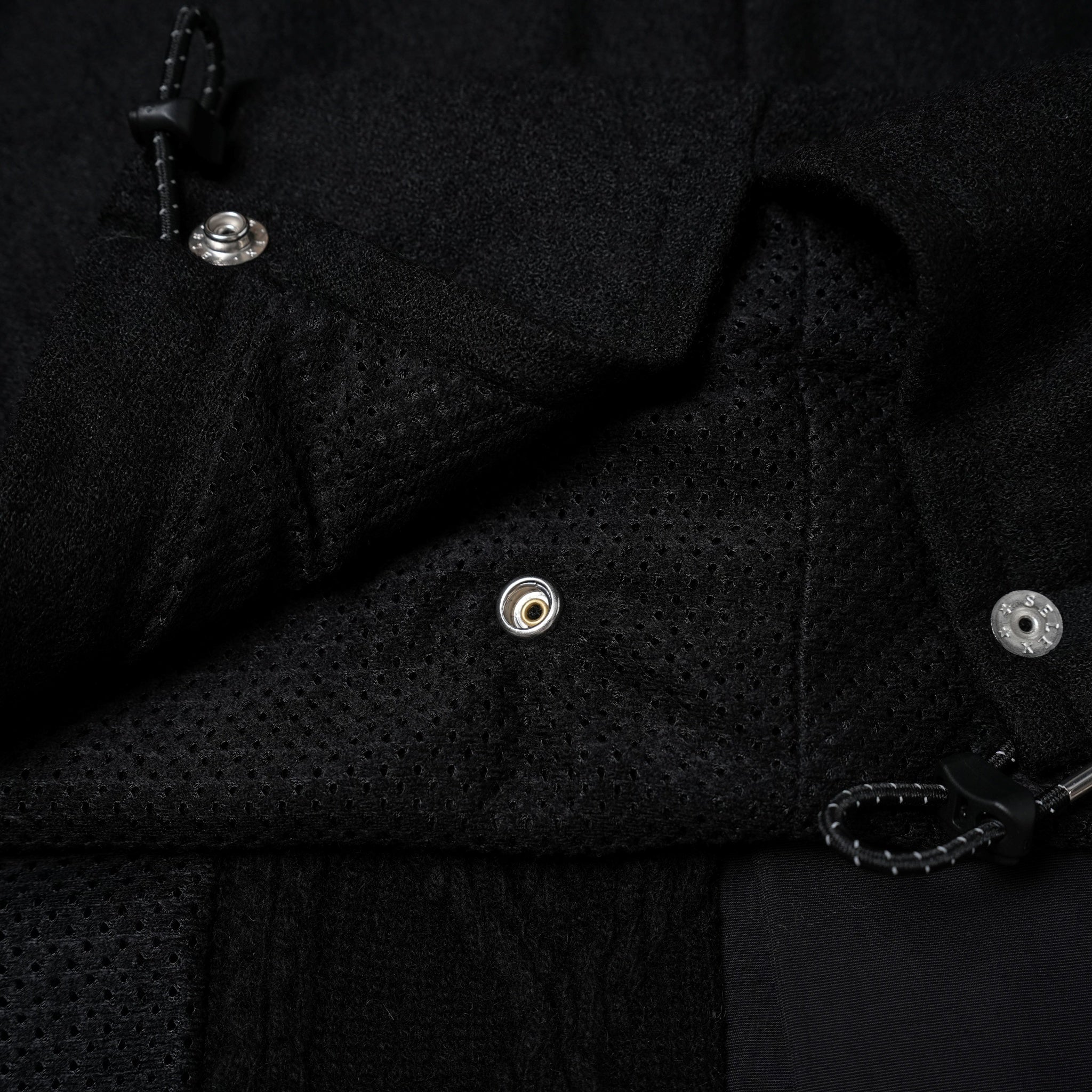 No:bsd23AW-08 | Name:Big Hood Northen Blouson | Color:Black【BEDSIDEDRAMA_ベッドサイドドラマ】【archive】
