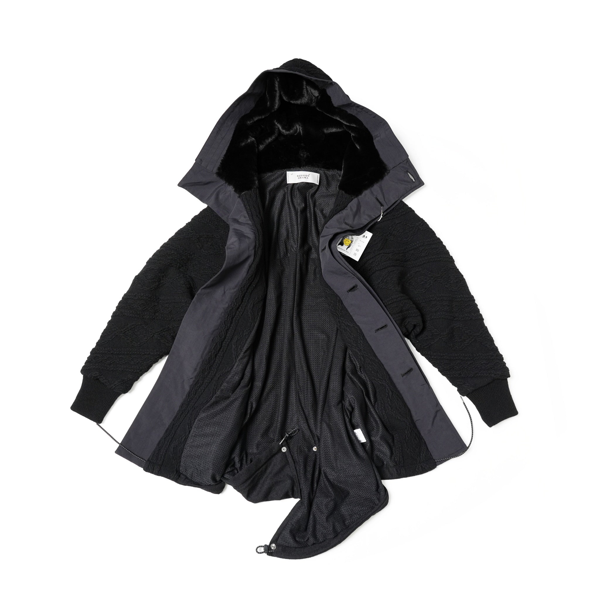 No:bsd23AW-08 | Name:Big Hood Northen Blouson | Color:Black【BEDSIDEDRAMA_ベッドサイドドラマ】【archive】