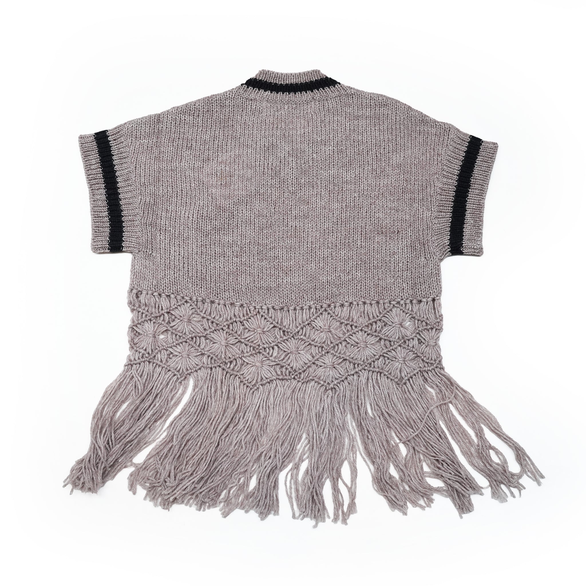 No:bsd23AW-19b | Name:Grandma's Knit Vest | Color:G Beige【BEDSIDEDRAMA_ベッドサイドドラマ】