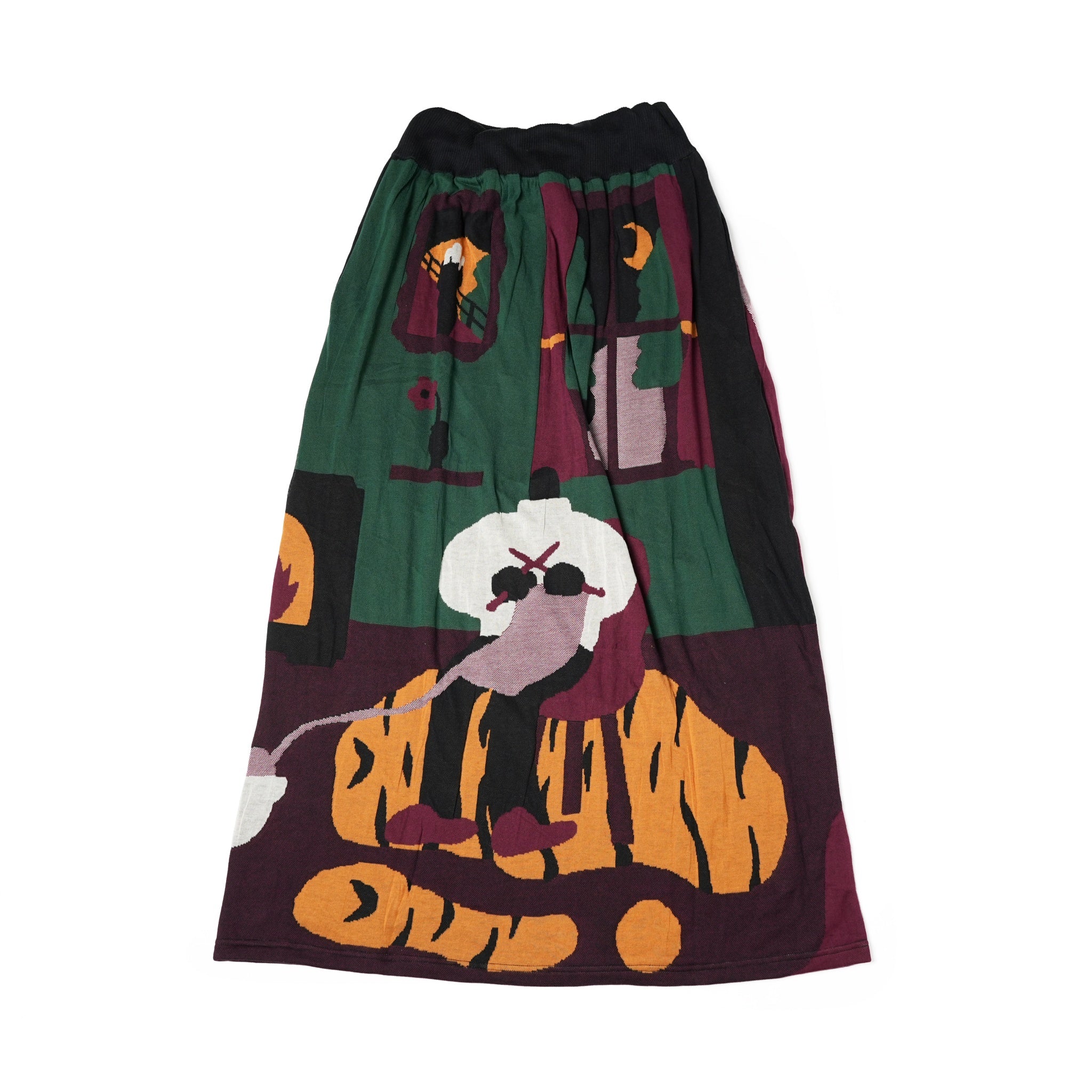 No:bsd23AW-24a | Name:In The Room Skirt | Color:Forest【BEDSIDEDRAMA_ベッドサイドドラマ】【archive】