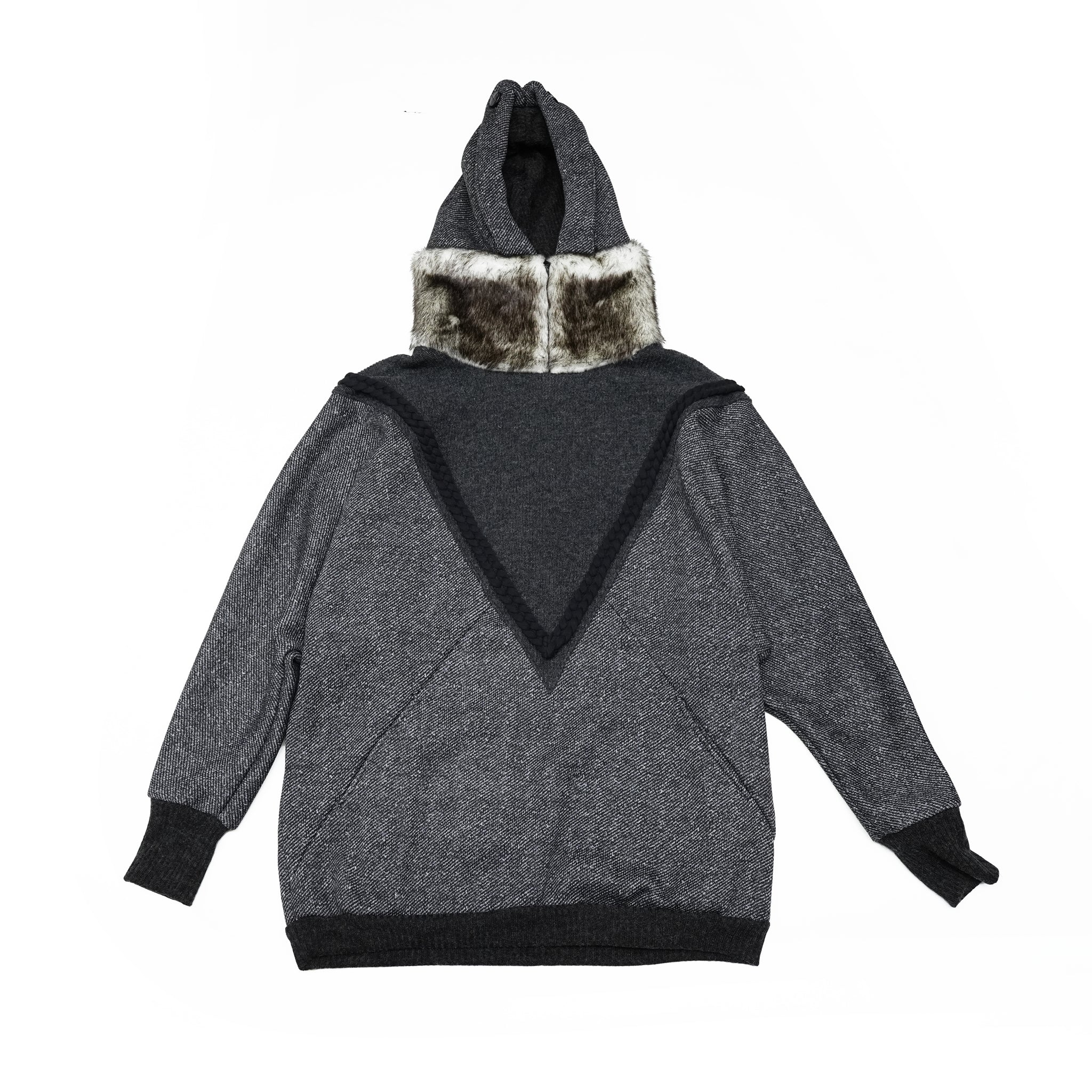 No:bsd23AW-27 | Name:Northern Hoodie | Color:Black【BEDSIDEDRAMA_ベッドサイドドラマ】【archive】