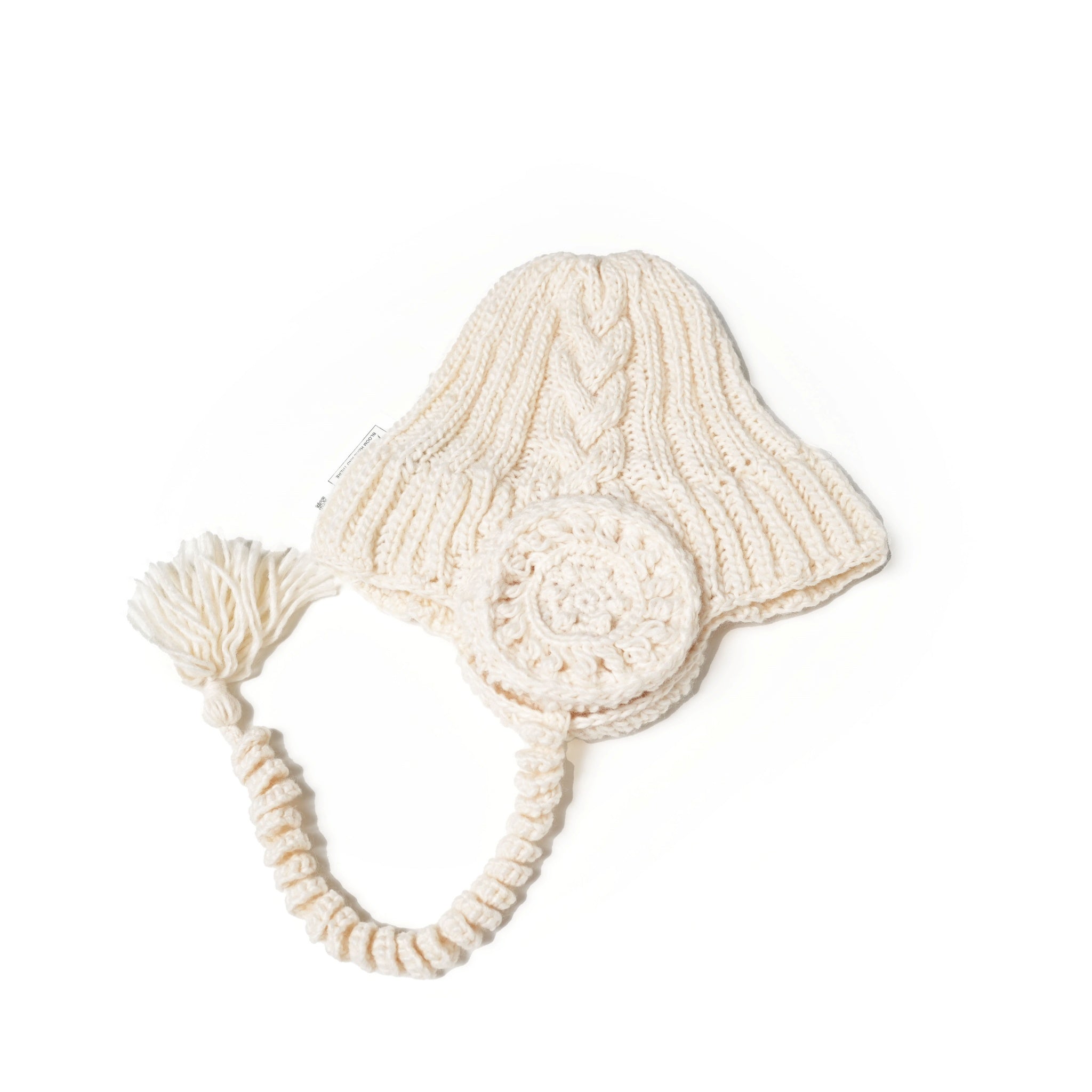 No:bsd23AW-30a | Name:Headphone Beanie | Color:Off White【BEDSIDEDRAMA_ベッドサイドドラマ】【archive】