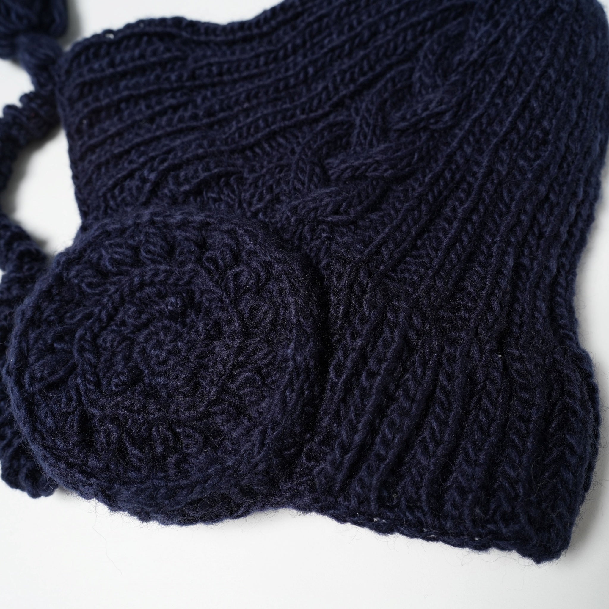No:bsd23AW-30b | Name:Headphone Beanie | Color:Navy【BEDSIDEDRAMA_ベッドサイドドラマ】【archive】