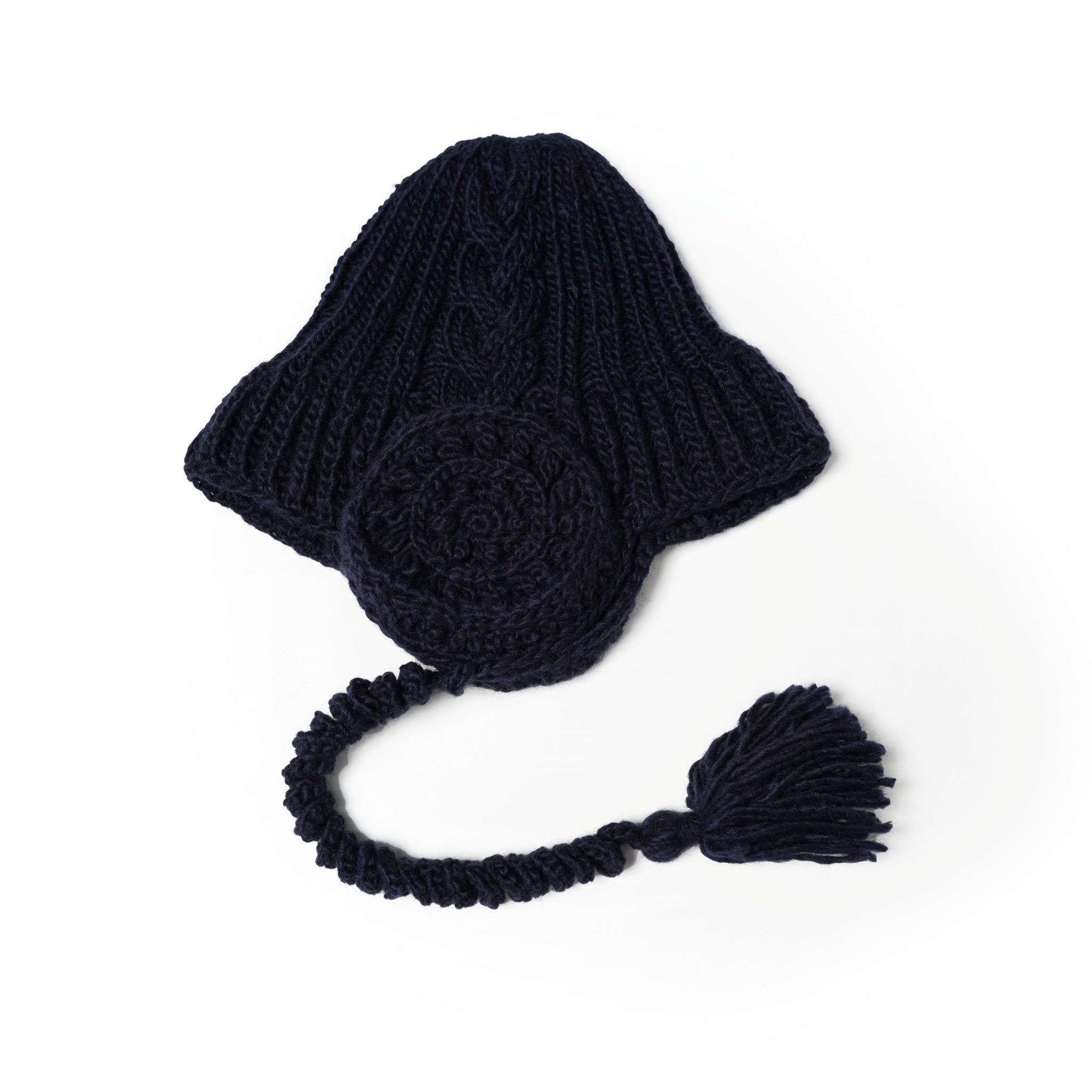 No:bsd23AW-30b | Name:Headphone Beanie | Color:Navy【BEDSIDEDRAMA_ベッドサイドドラマ】【archive】