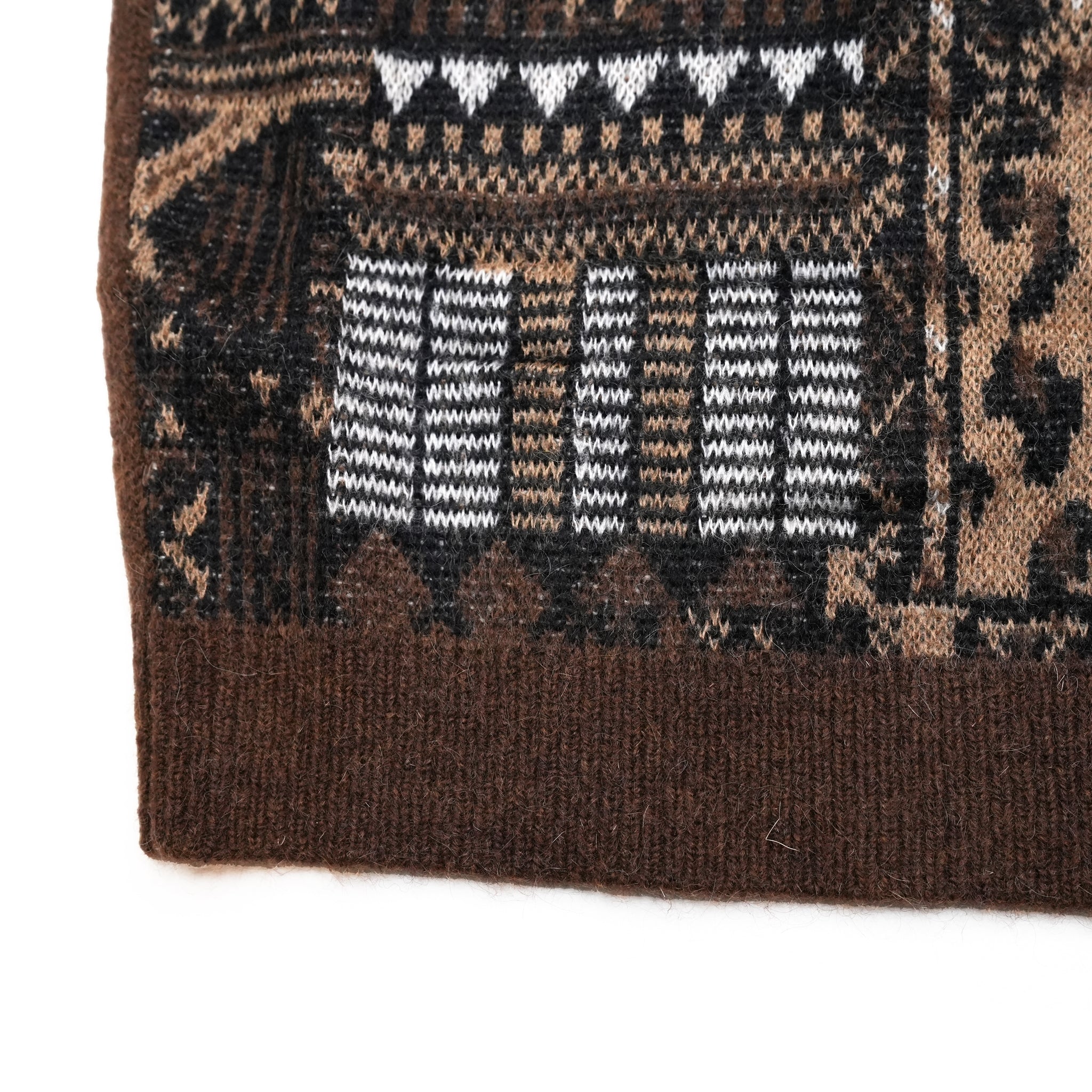 No:bsd23AW-31 | Name:2way Mix Textile Knit Gawn | Color:Brown【BEDSIDEDRAMA_ベッドサイドドラマ】【archive】