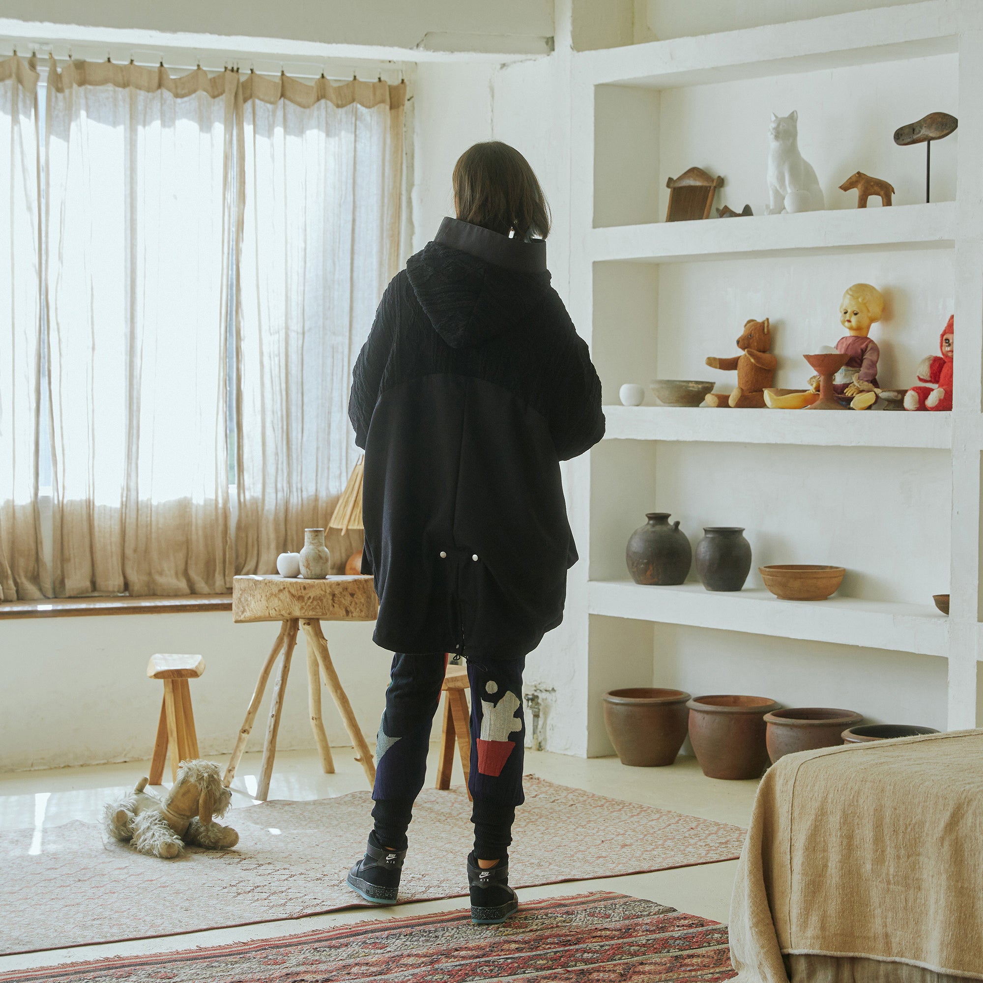 No:bsd23AW-08 | Name:Big Hood Northen Blouson | Color:Black【BEDSIDEDRAMA_ベッドサイドドラマ】