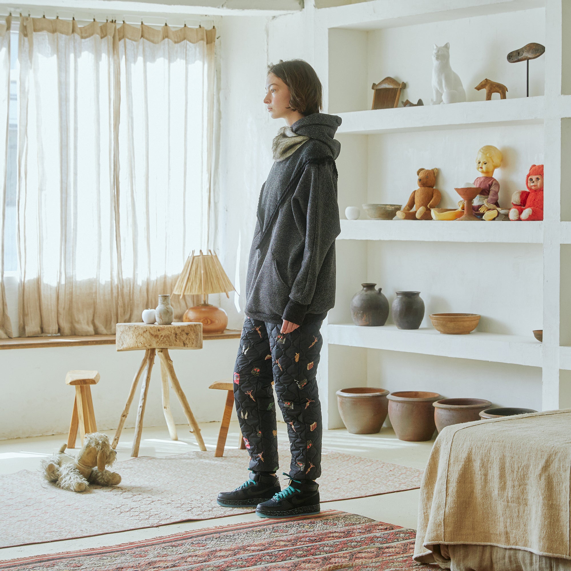 No:bsd23AW-27 | Name:Northern Hoodie | Color:Black【BEDSIDEDRAMA_ベッドサイドドラマ】【archive】