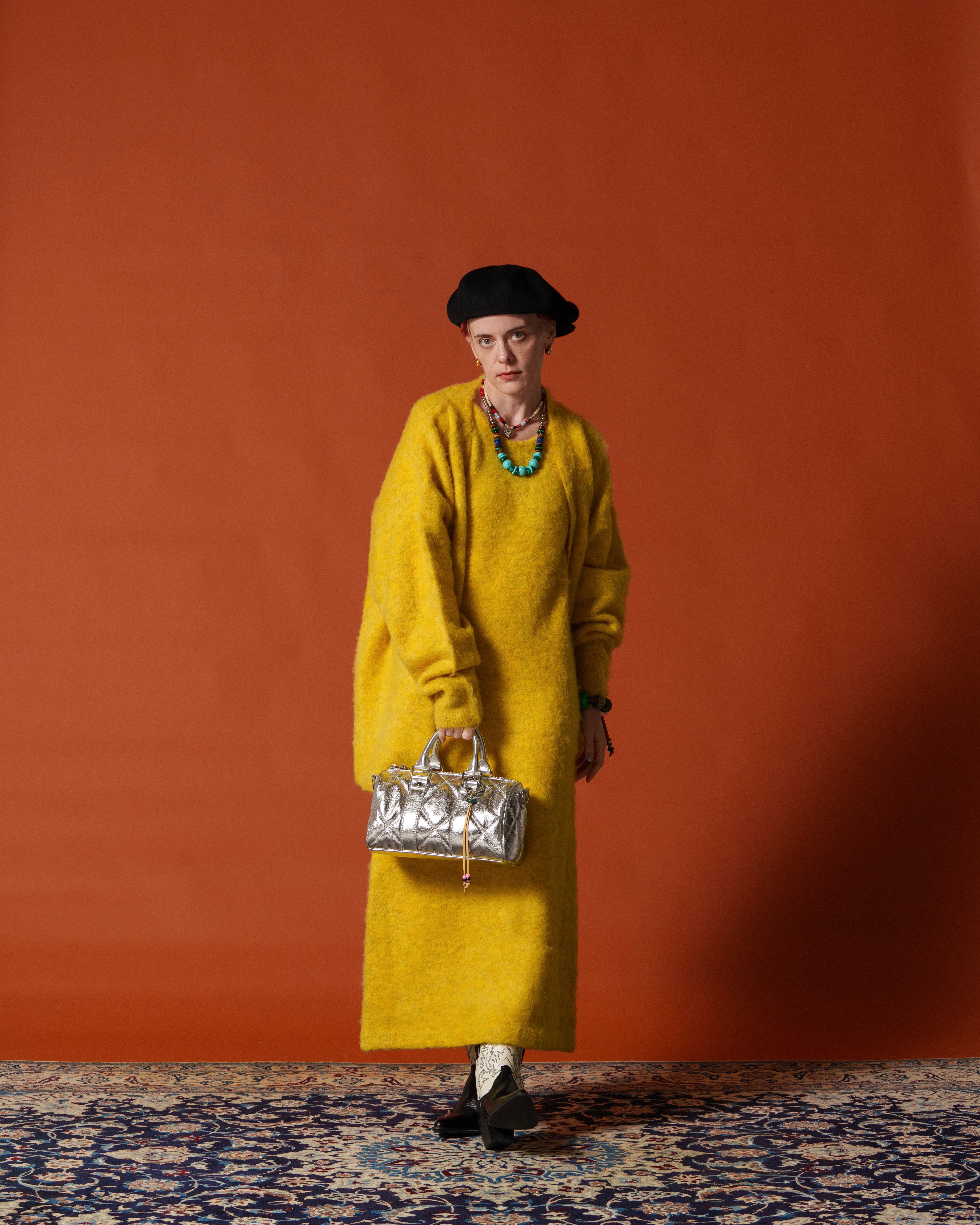 Name:Soft Light Knit Cardigan | Color:Yellow Sapphire【AMBERGLEAM_アンバーグリーム】| No:1101121213