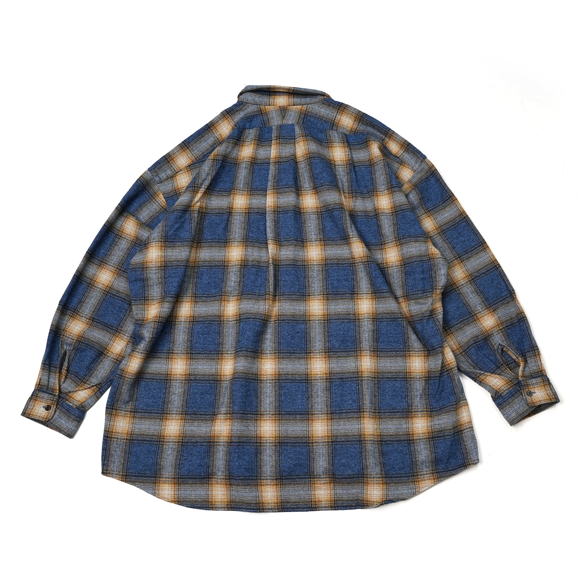 No:2023aw-RGW-01 | Name:REGULAR WIDE SHIRT-AMERANGE CHECK | Color:Yellow/Blue/Red【CATTA_カッタ】