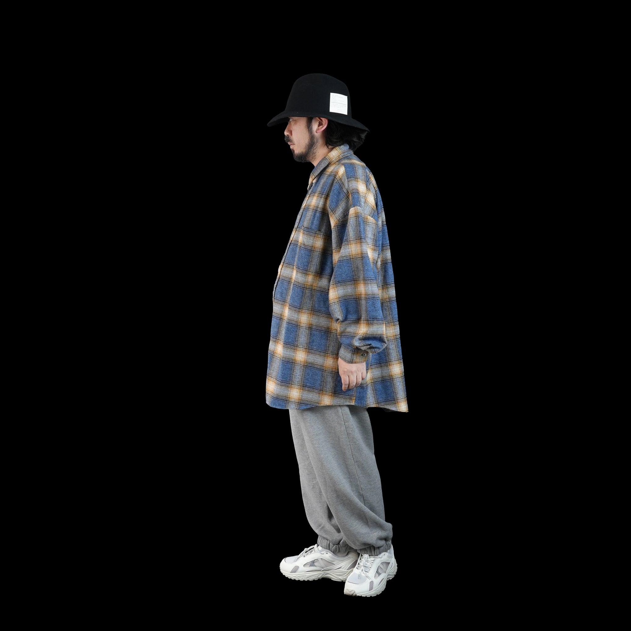 No:2023aw-RGW-01 | Name:REGULAR WIDE SHIRT-AMERANGE CHECK | Color:Yellow/Blue/Red【CATTA_カッタ】