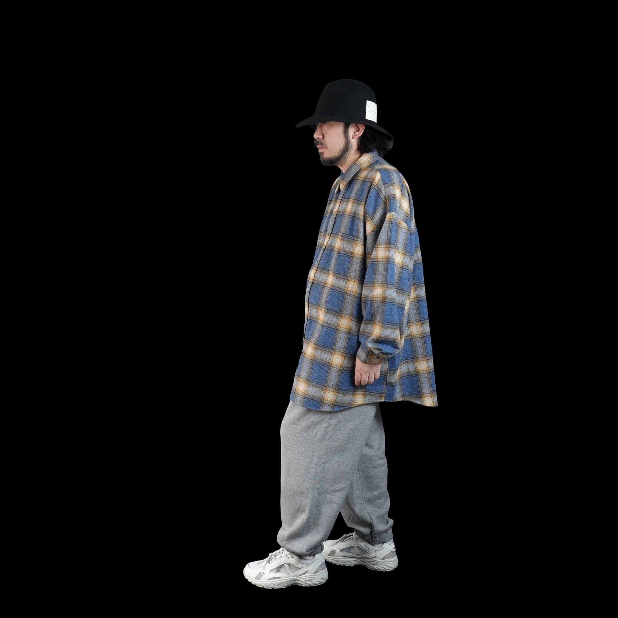 No:2023aw-RGW-01 | Name:REGULAR WIDE SHIRT-AMERANGE CHECK | Color:Yellow/Blue/Red【CATTA_カッタ】